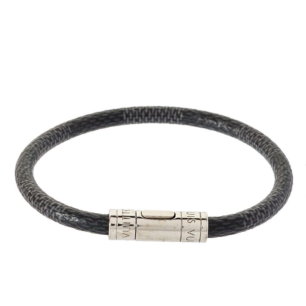 Louis Vuitton Damier Graphite Keep It Bracelet