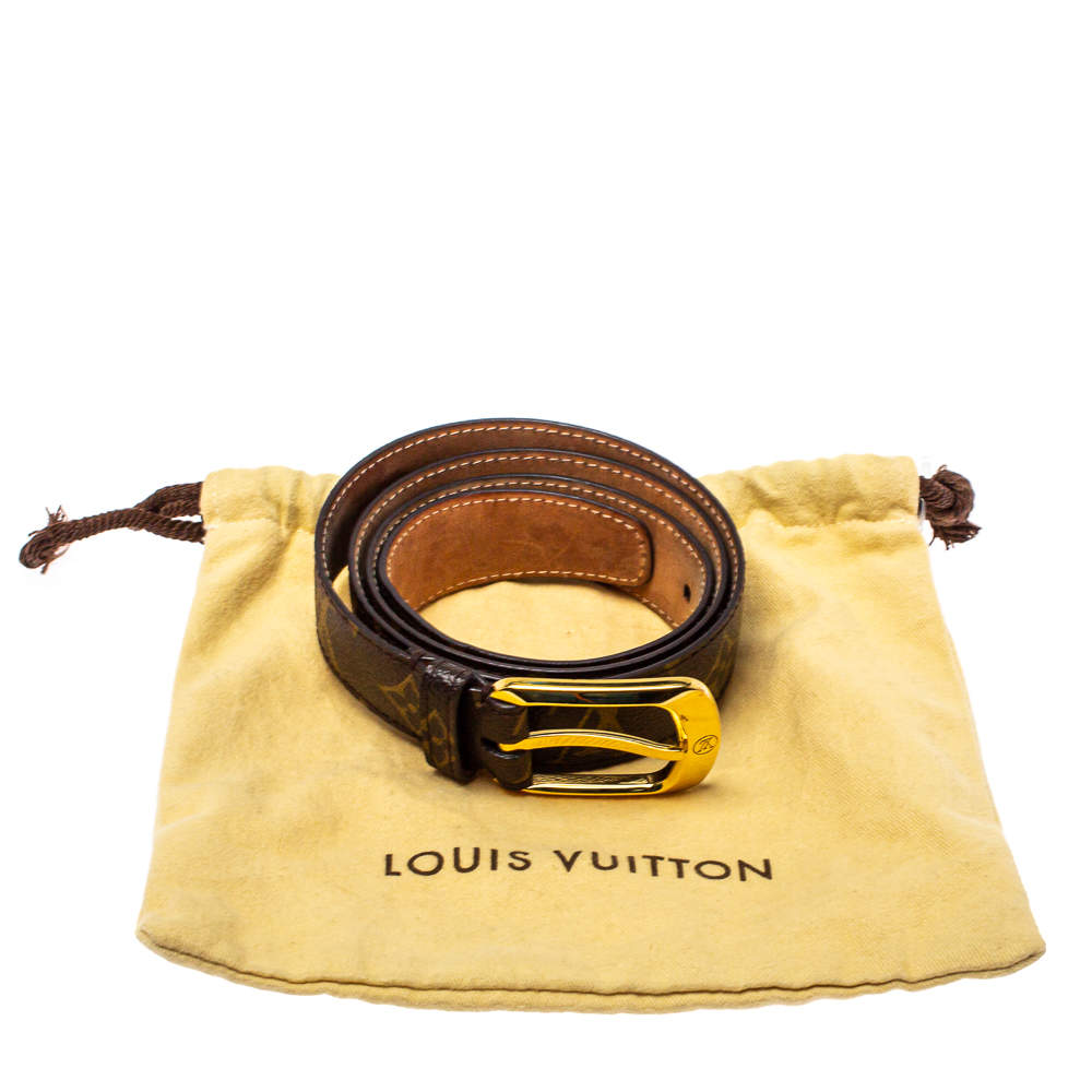 Louis Vuitton Damier Canvas Square Belt Size 90/36 - Yoogi's Closet