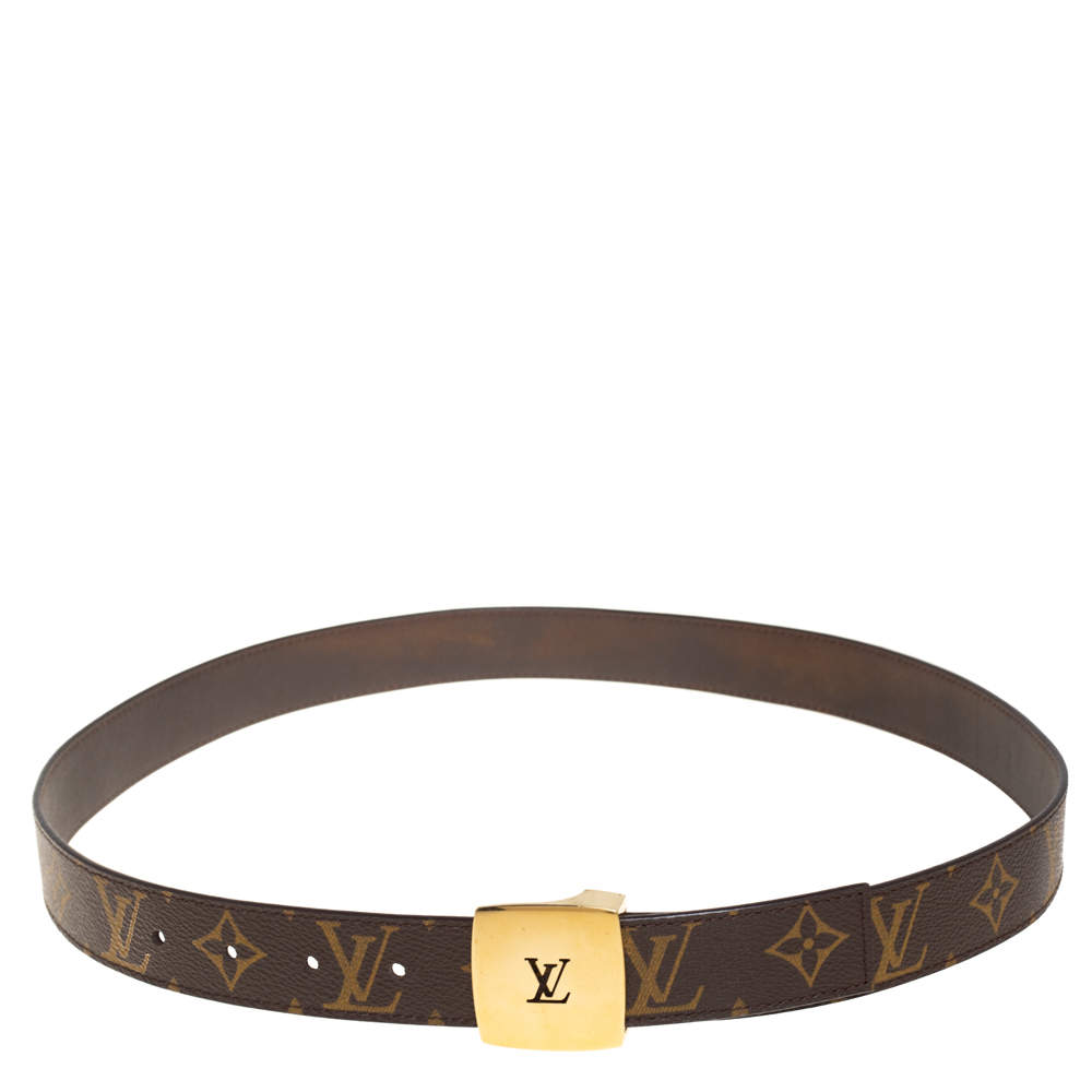 Louis Vuitton Monogram Canvas LV Cut Belt 90CM Louis Vuitton