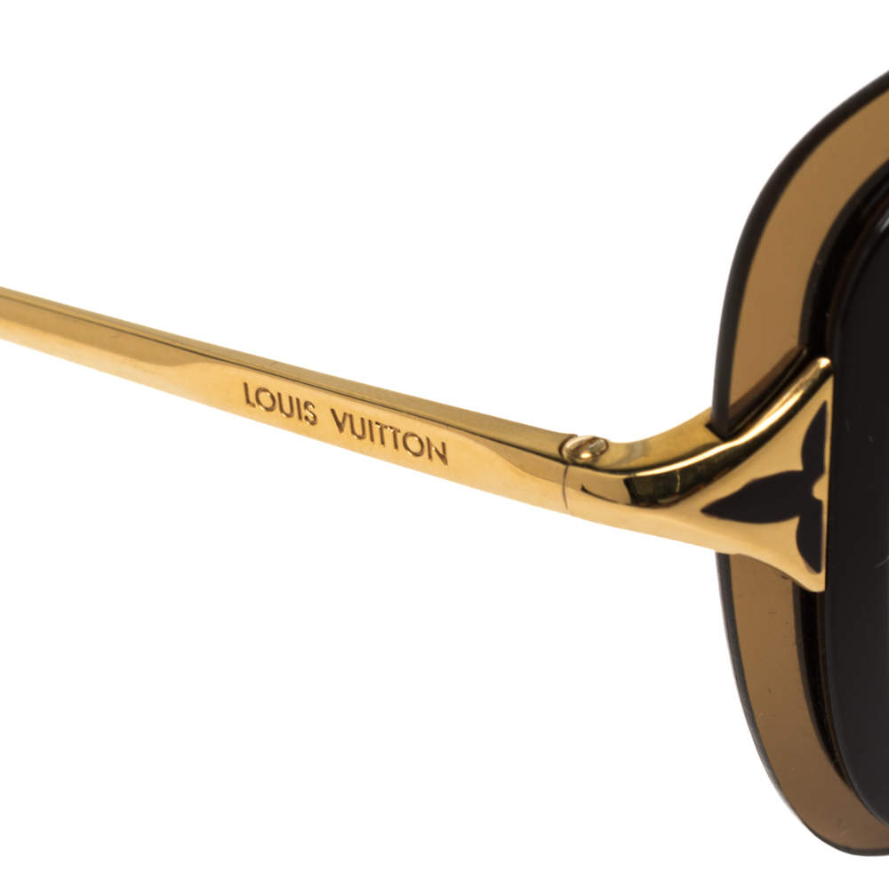 Louis Vuitton Brown/ Brown Gradient Z0323W Poppy Square Sunglasses Louis  Vuitton | The Luxury Closet