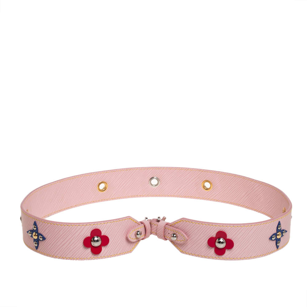 NEW! Louis Vuitton Pink Bandouliere Shoulder Strap Rose Ballerine Flowers  RARE!!
