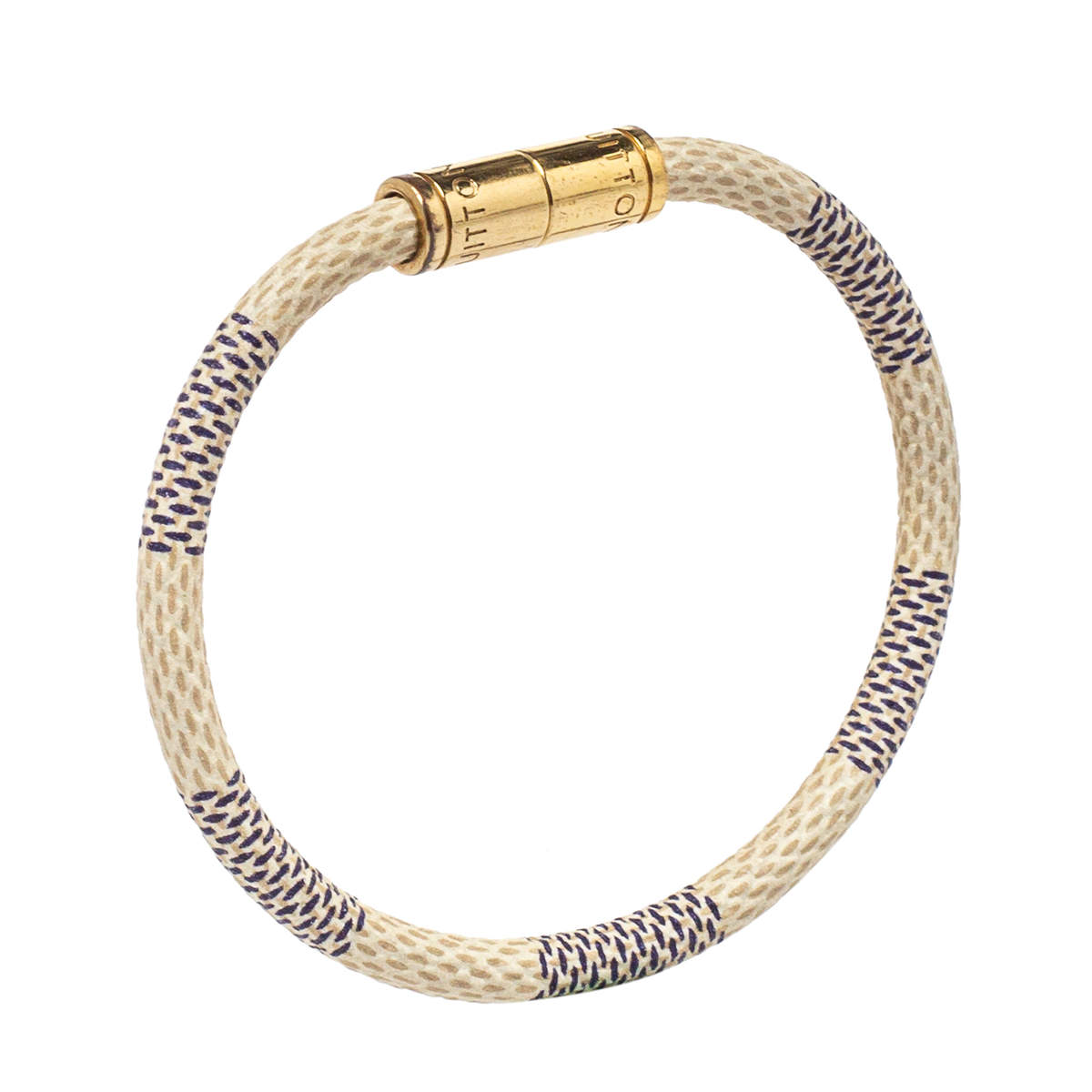 Louis Vuitton - Keep It Damier Azur Canvas Bracelet