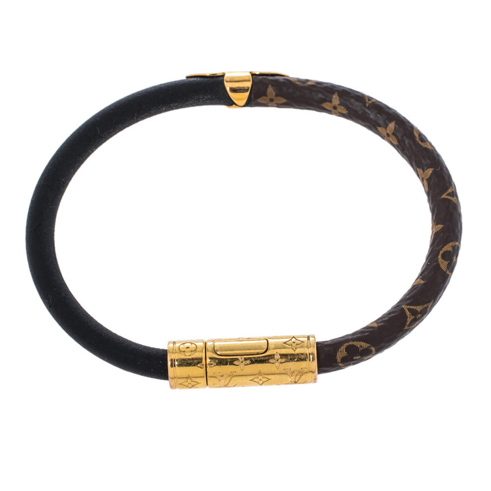 Louis Vuitton Daily Confidential Bracelet - Black, Brass Bangle, Bracelets  - LOU726353