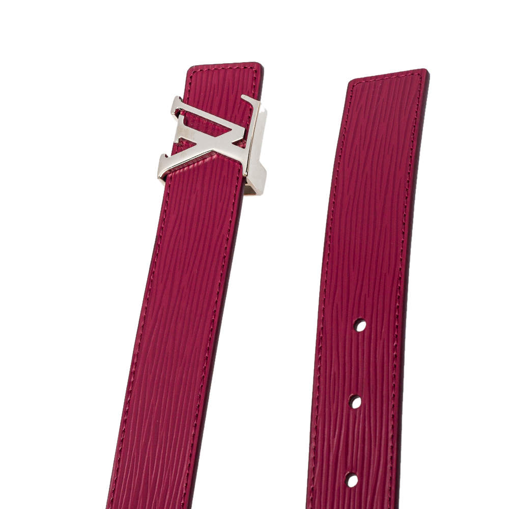 Louis Vuitton LV Belt taigarama fuchsia Fuschia Leather ref.272048 - Joli  Closet