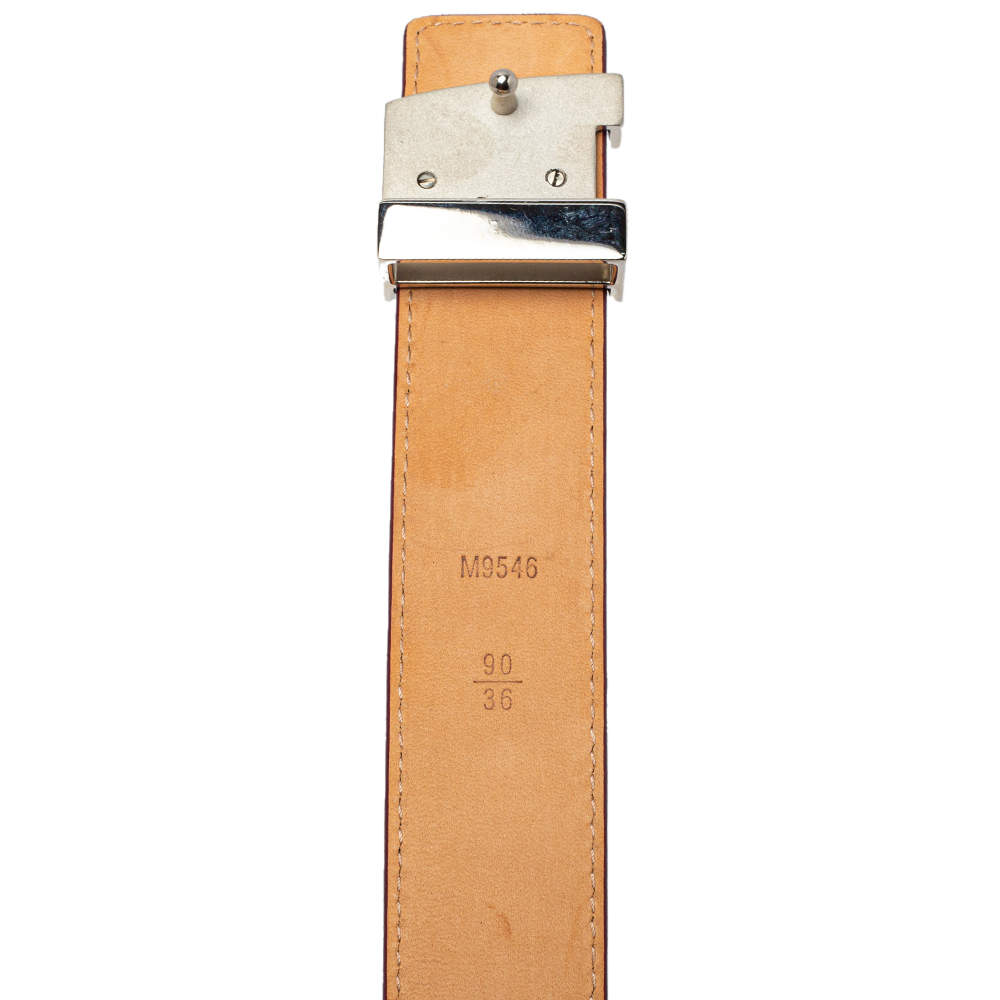 Louis Vuitton LV Belt taigarama fuchsia Fuschia Leather ref.272048