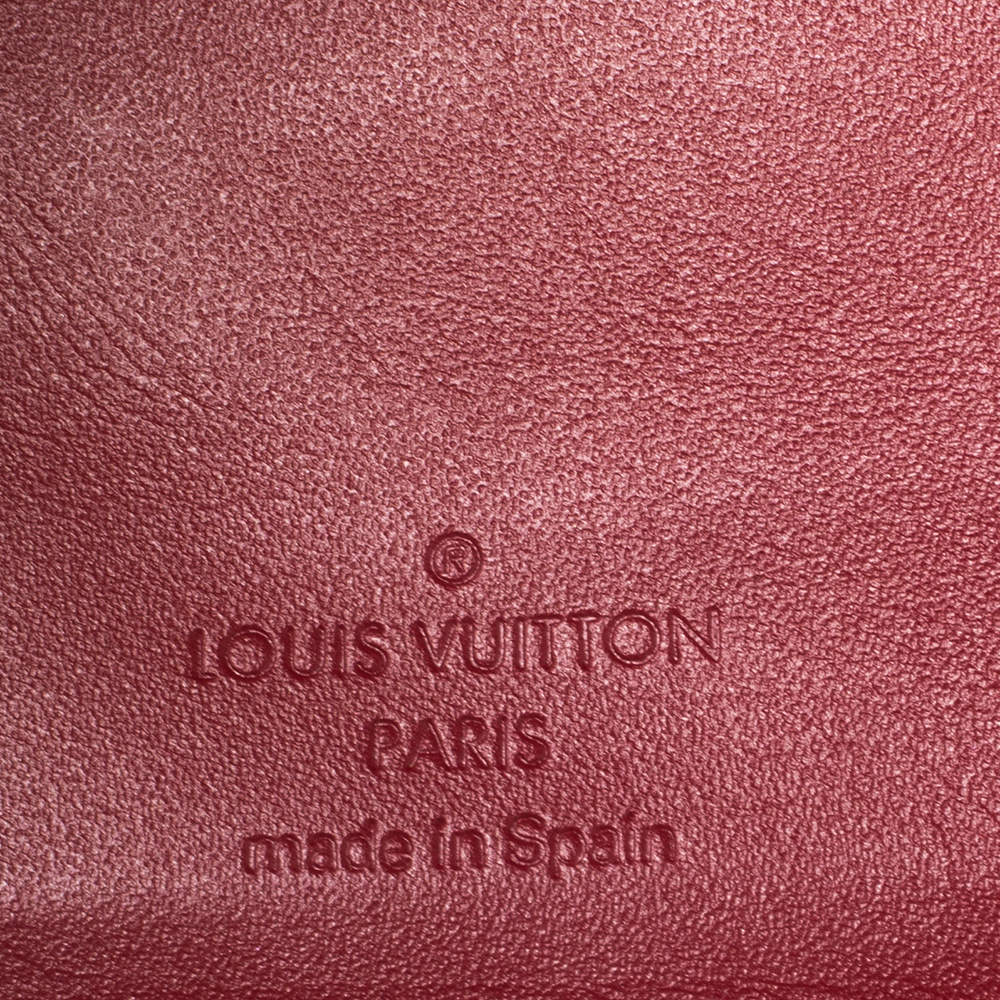 LOUIS VUITTON Vernis Small Ring Agenda Cover Pomme D'Amour 1300672