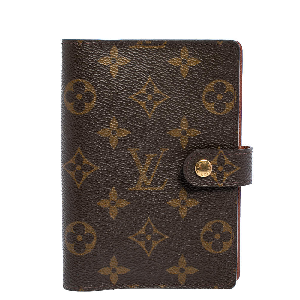 Pre Owned Louis Vuitton Monogram Canvas Small Ring Agenda Cover