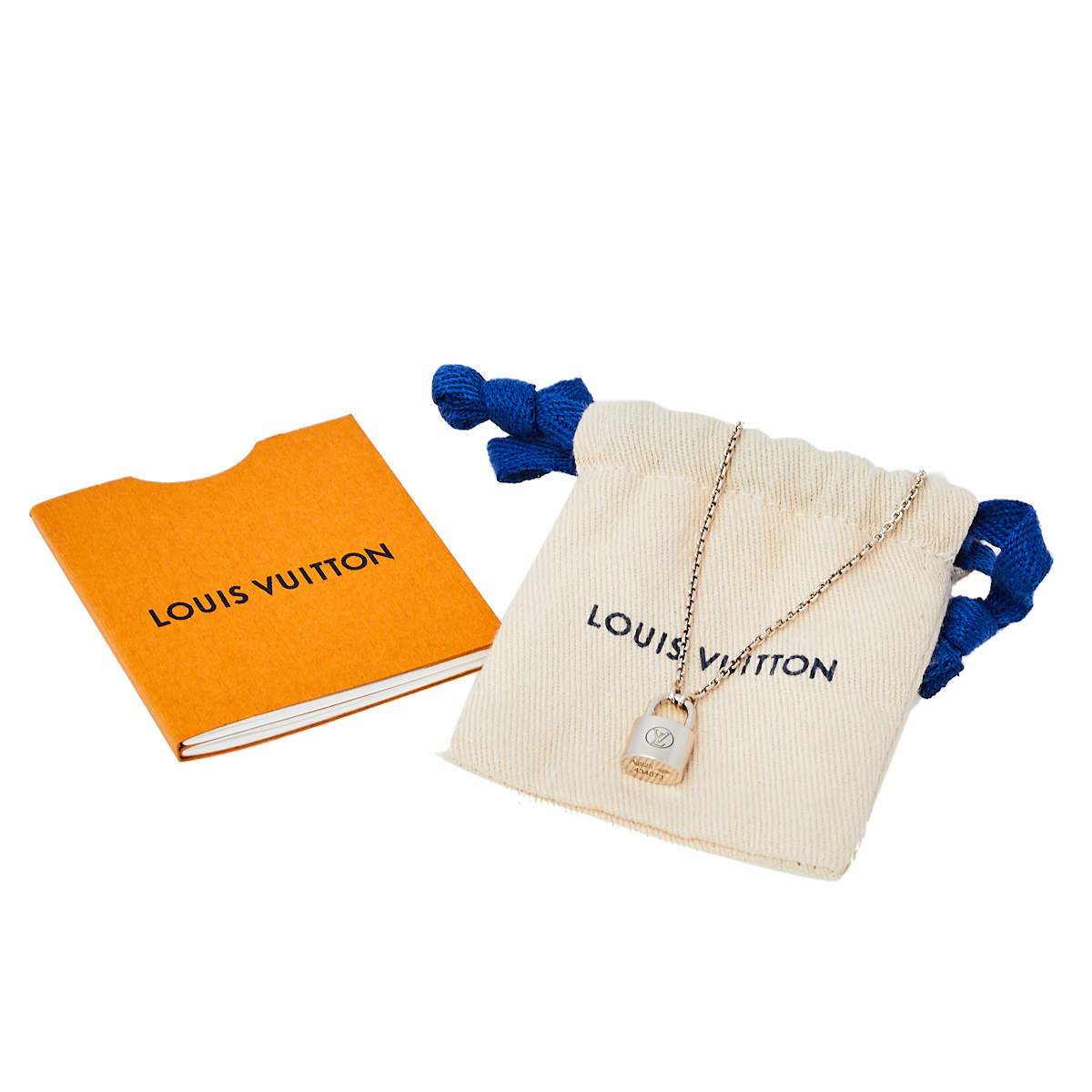Louis Vuitton Pandantif Silver Lockit Necklace Unicef Collaboration  Unused8534MN