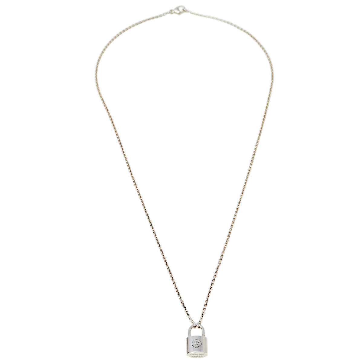 Louis Vuitton // 925 Silver Lockit Pendant Necklace – VSP