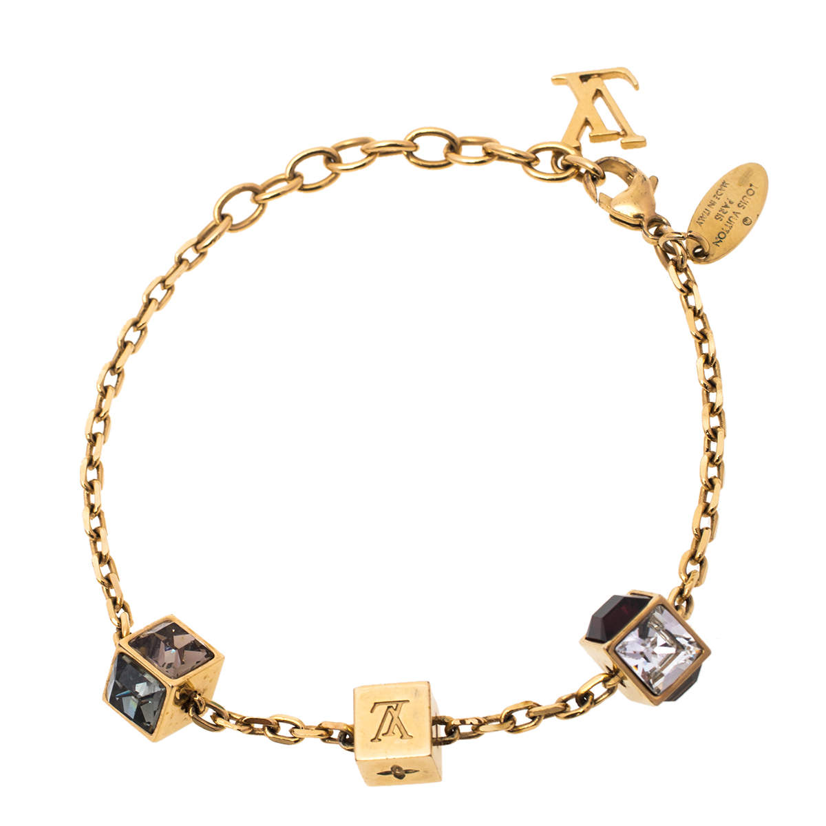 Louis Vuitton Gamble Gold Tone Bracelet Louis Vuitton | The Luxury Closet