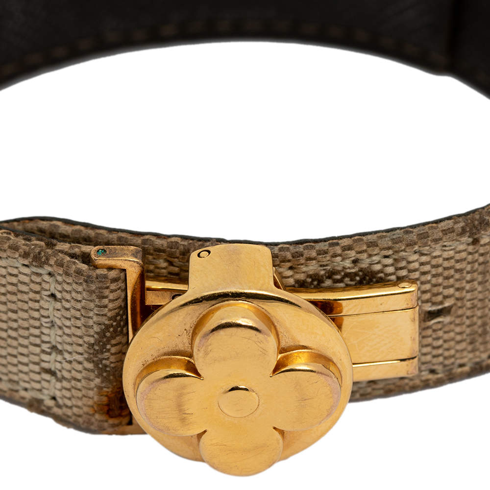 Louis Vuitton Beige Monogram Mini Lin Millennium Wish Bracelet