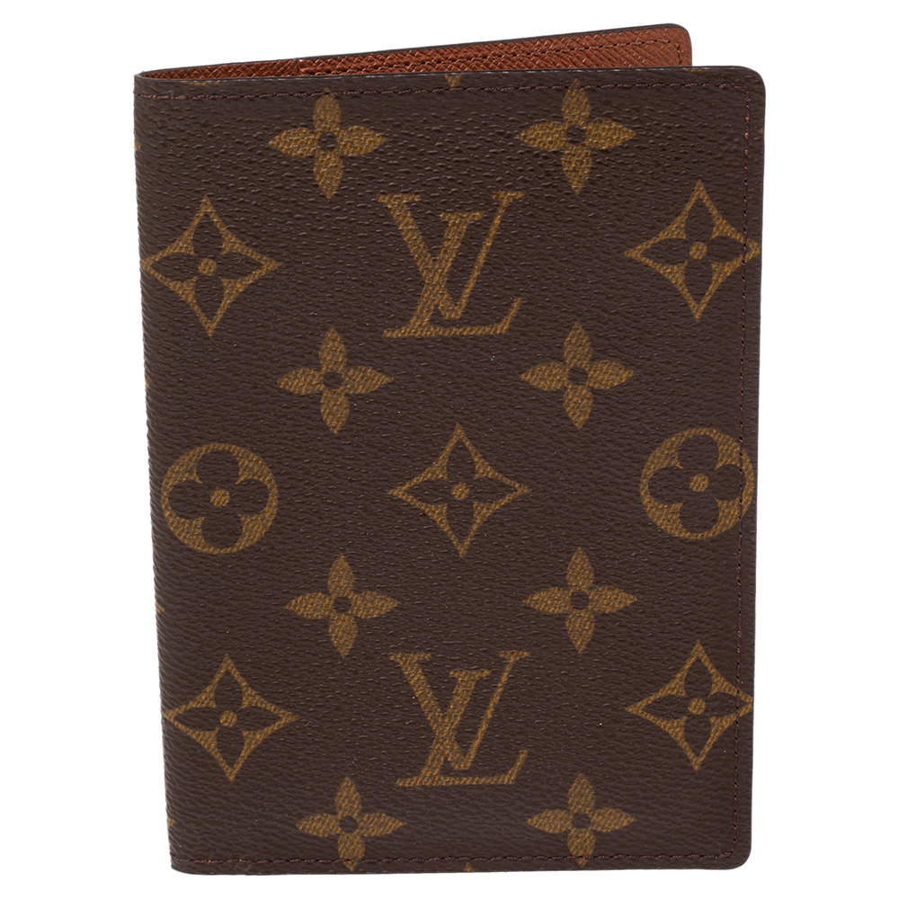 Pre Owned Louis Vuitton Monogram Canvas Passport Cover