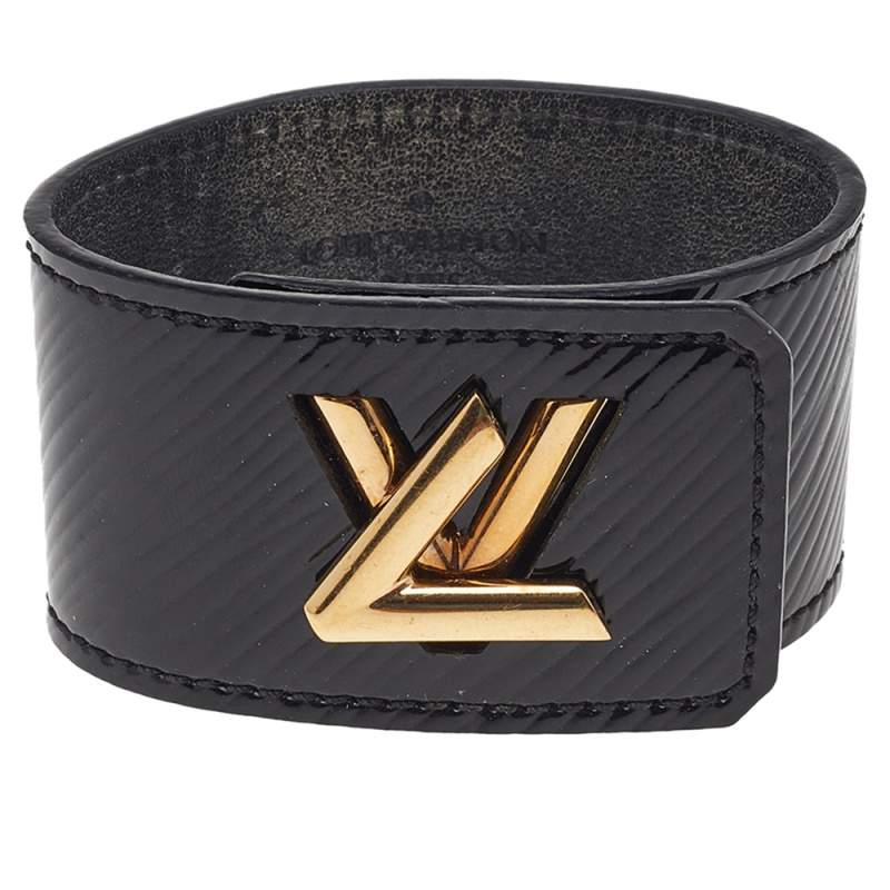 Louis Vuitton Black Epi Leather Twist It Bracelet 17 Louis Vuitton