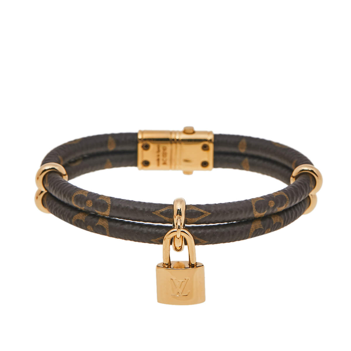 Louis Vuitton Brown Monogram Canvas Keep It Twice Bracelet Louis