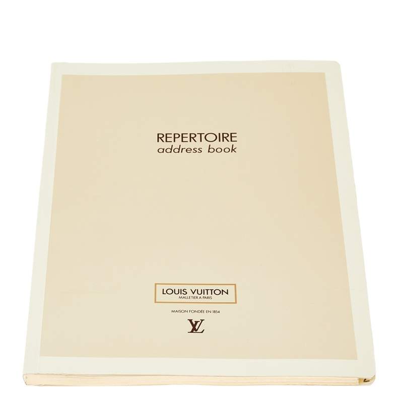 Louis Vuitton Cipango Gold Epi Leather Desk Agenda Cover Louis
