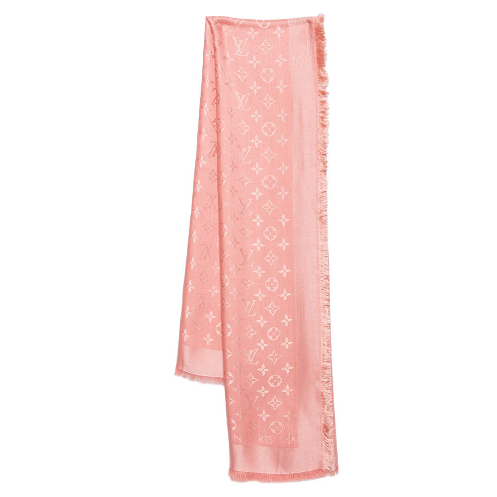 Light pink hot sale louis vuitton scarf