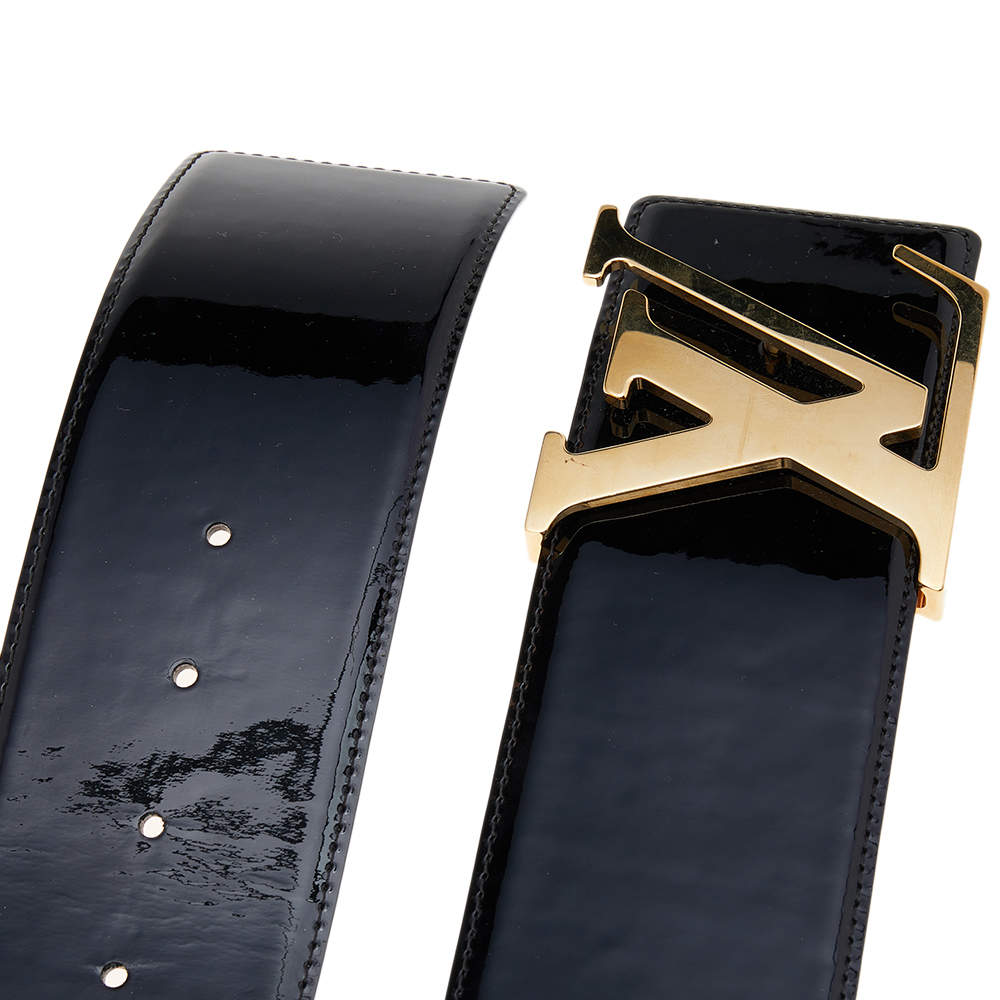 Louis Vuitton Amarante Monogram Vernis LV Frame Belt - Ziniosa