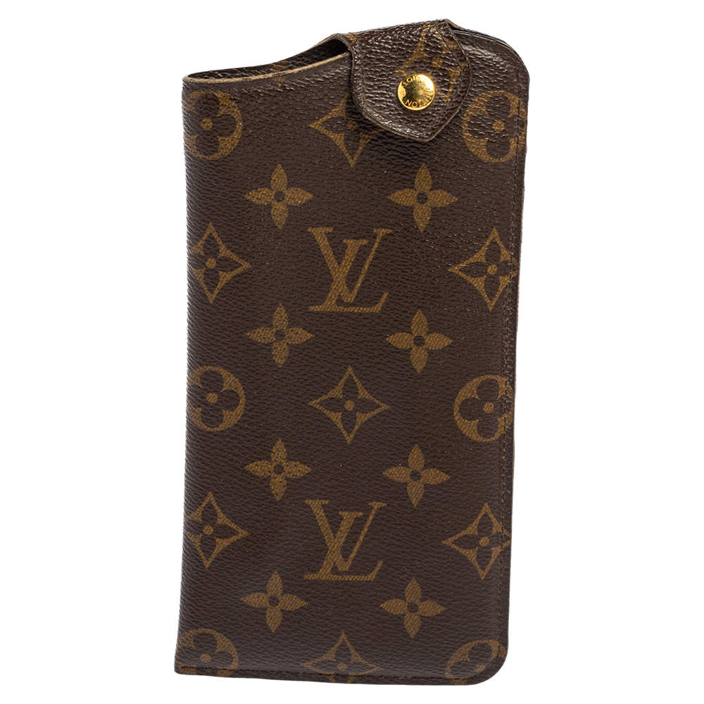 Pre Owned حافظة نظارة شمسية لوي فيتون كانفاس مونوغرامي MM