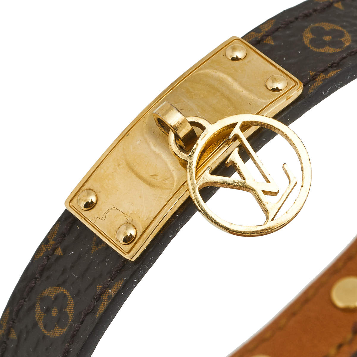 LOUIS VUITTON Monogram Logomania Bracelet 19 491360