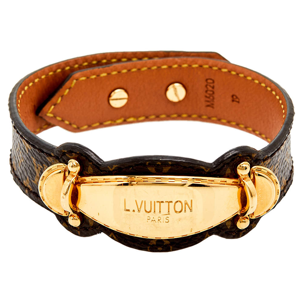 Louis Vuitton Brown Monogram Canvas Handle It Nano Bracelet 19
