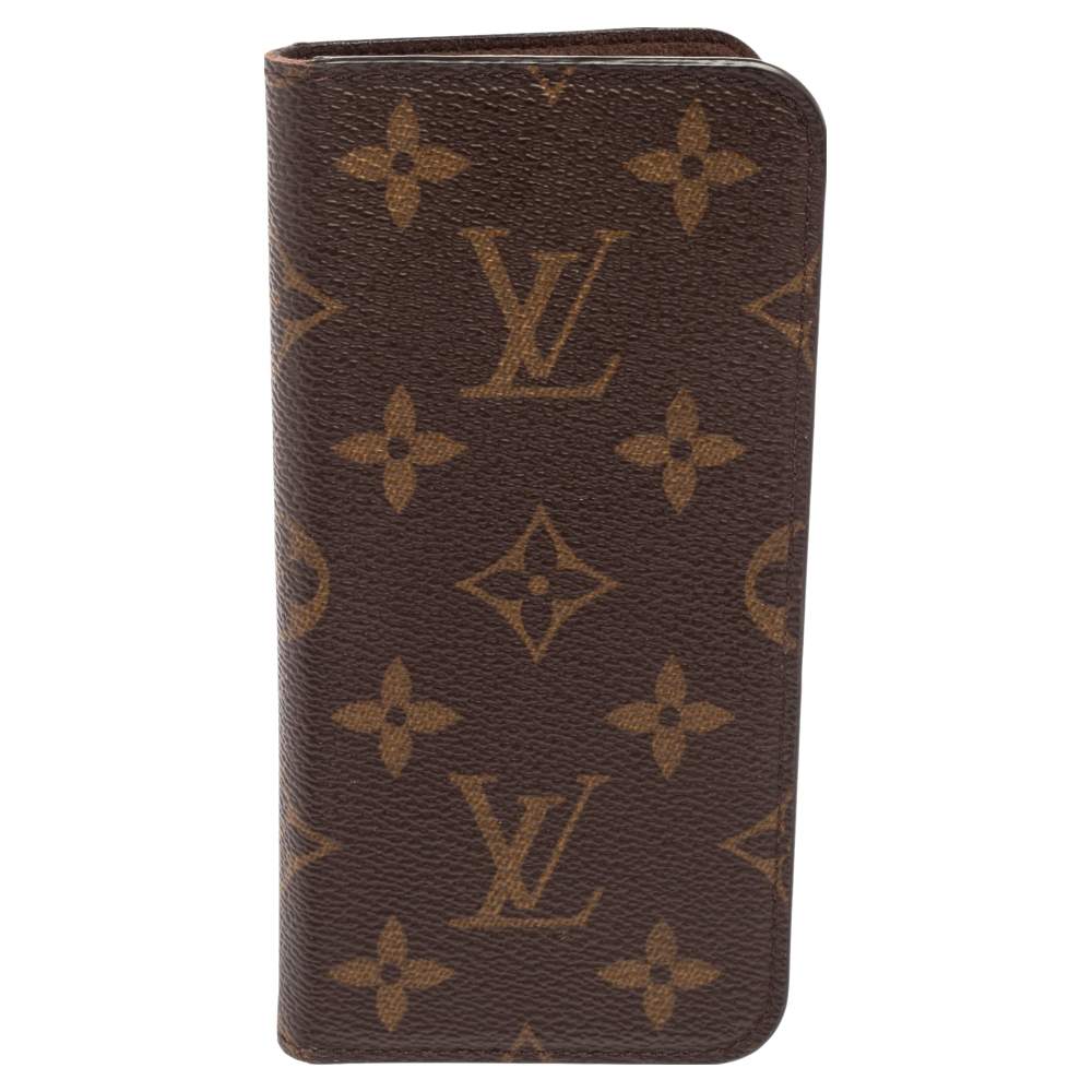 Pre Owned Louis Vuitton Monogram Canvas iPhone X/XS Folio