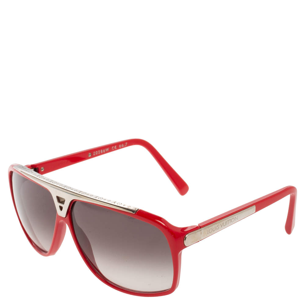 Louis Vuitton Red/Black Gradient Z0286W Evidence Sunglasses Louis Vuitton