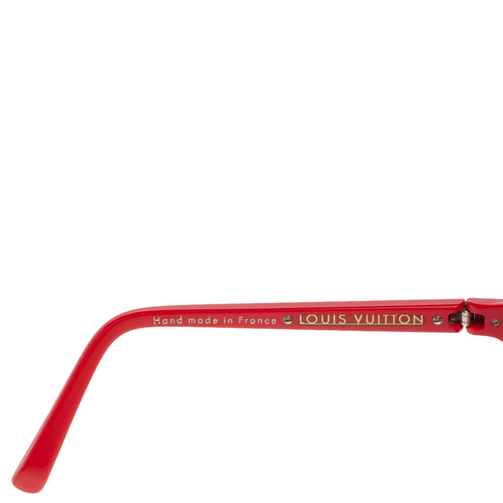 Pre-owned Louis Vuitton Red/black Gradient Z0286w Evidence Sunglasses