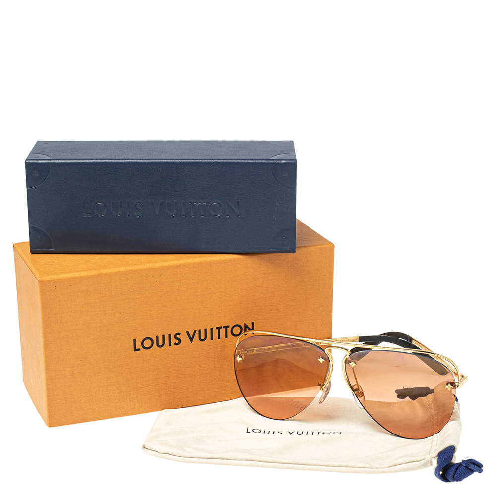 Louis Vuitton LV Drive Aviator Sunglasses Acetate and Metal with Crystals  Rose gold 1642012