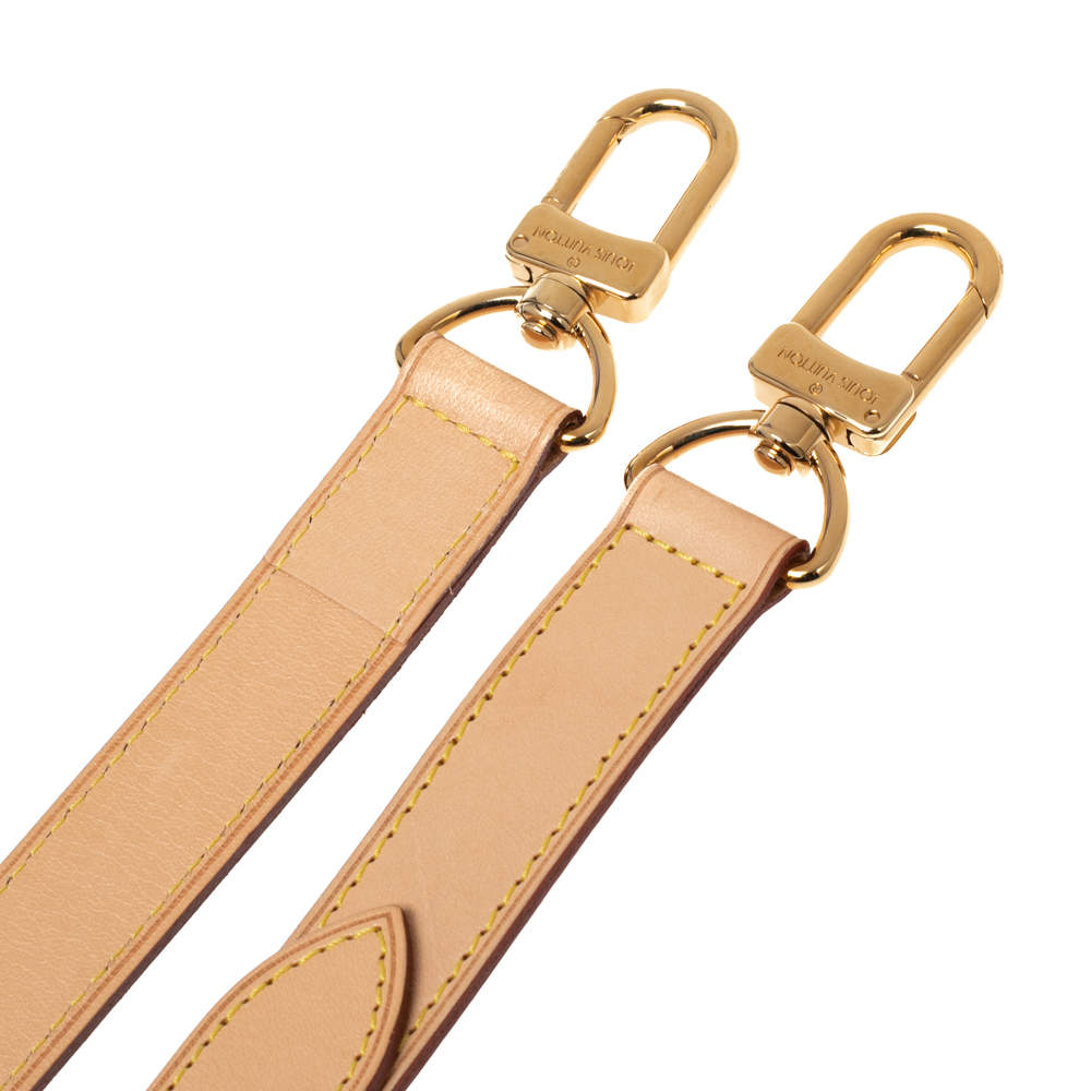 Louis Vuitton Beige Leather Adjustable Shoulder Strap Louis Vuitton