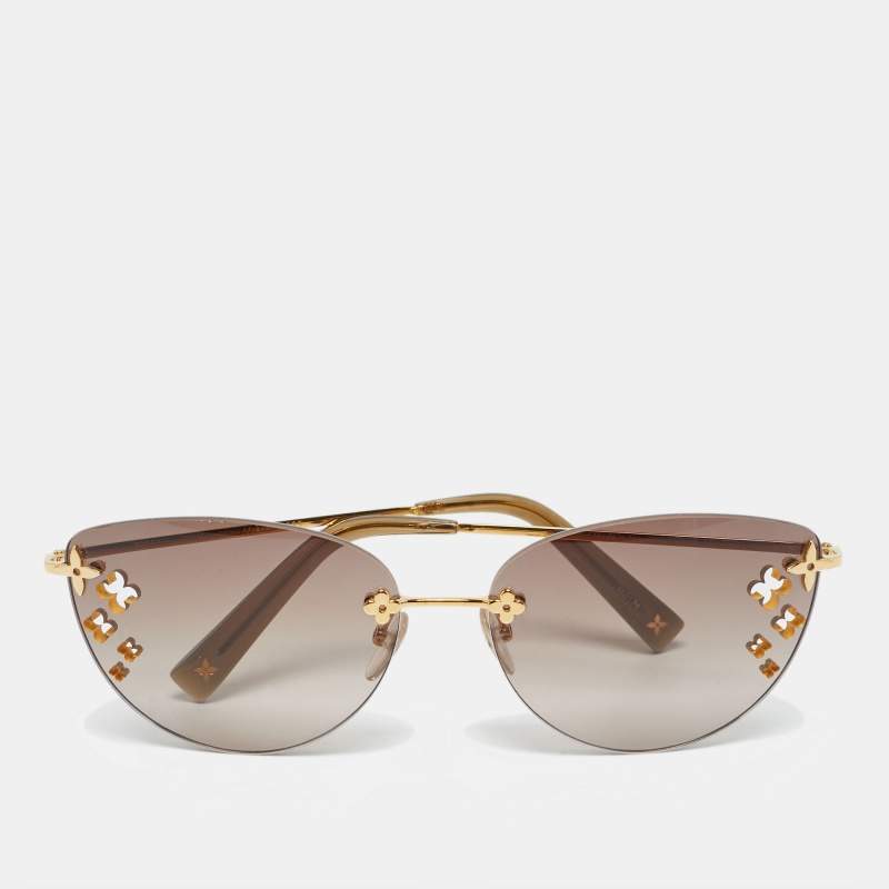 Louis Vuitton Brown Gradient Z0051U Desmayo Rimless Cat Eye