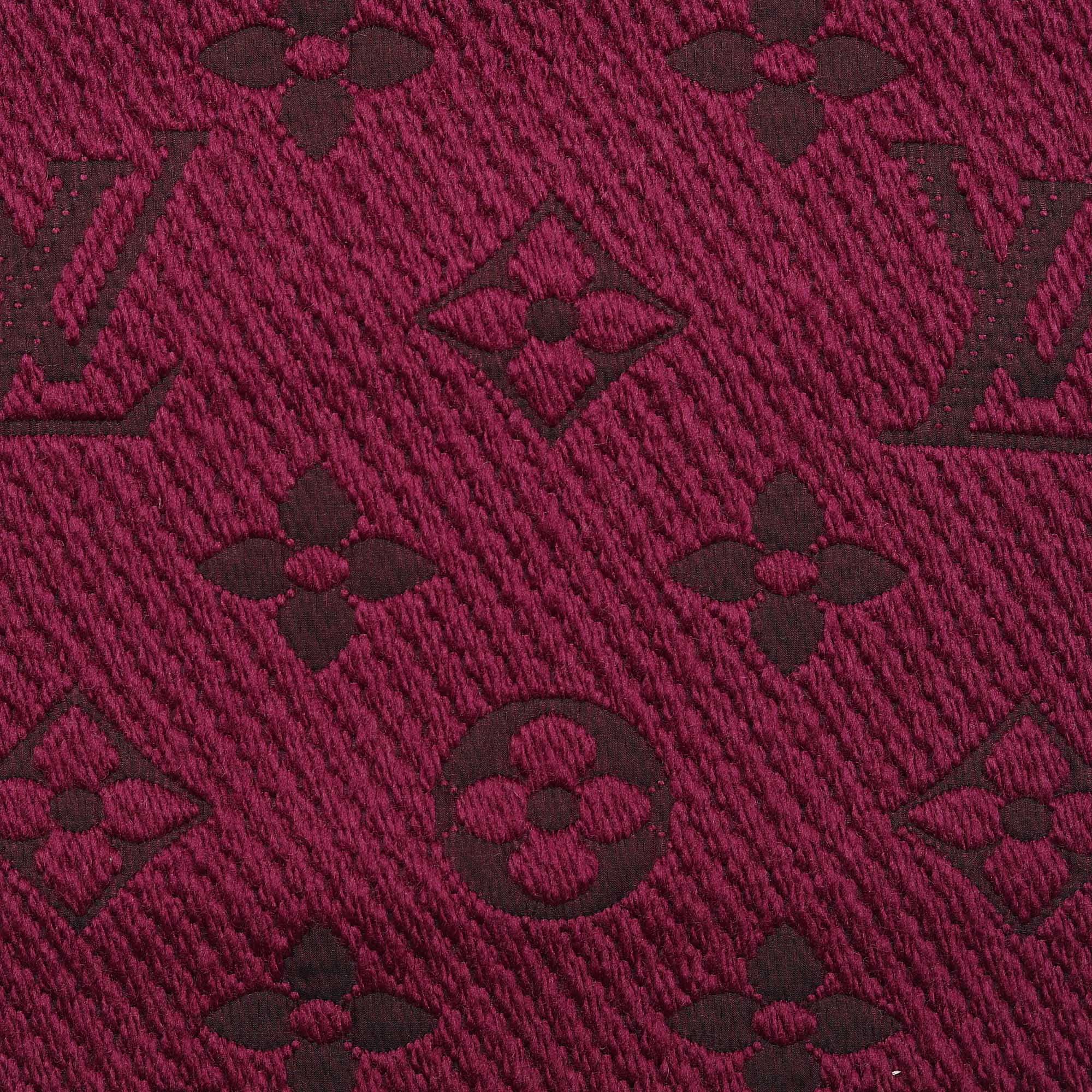 Louis Vuitton Logomania scarf Dark purple Silk Wool ref.991547
