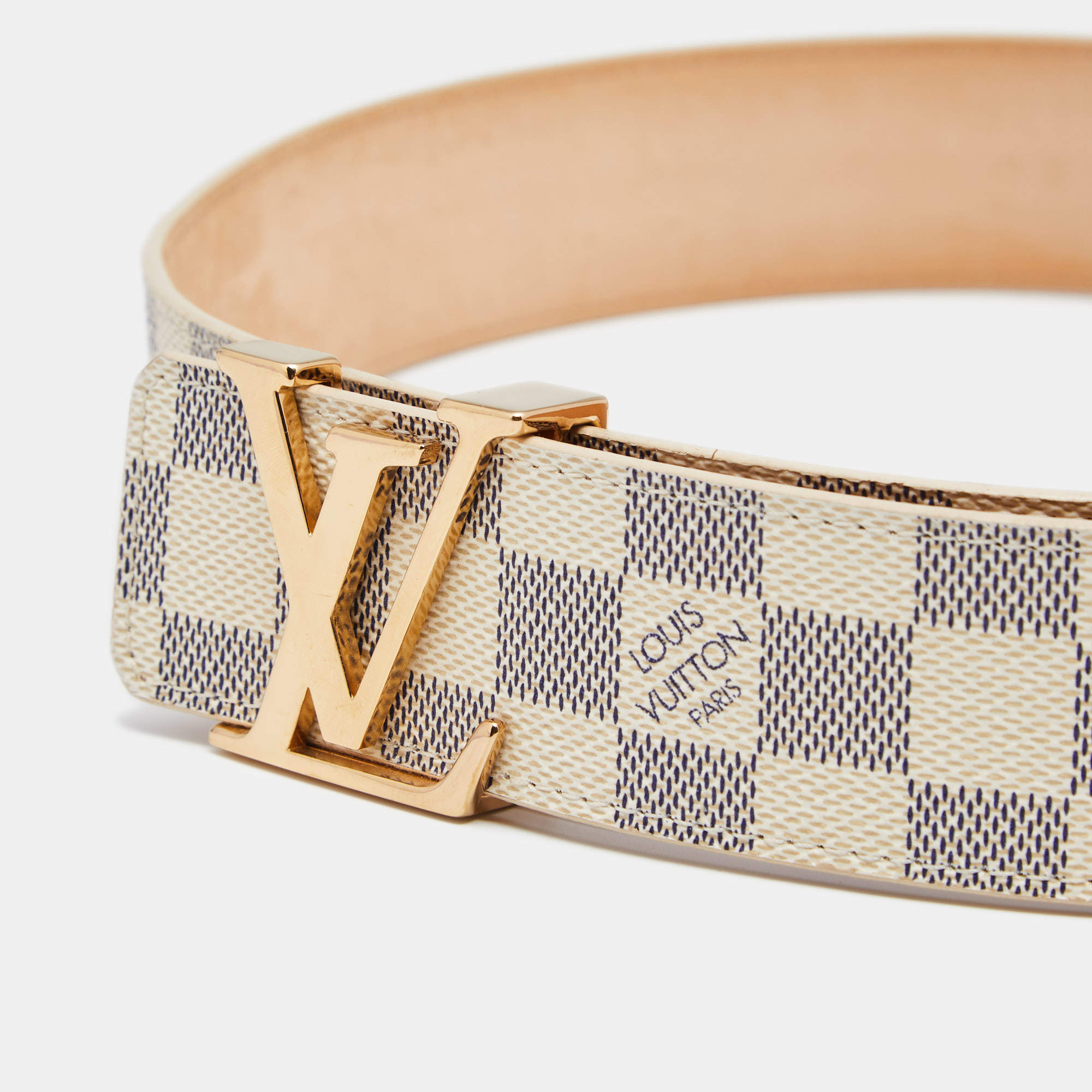 Louis Vuitton Damier Azur Canvas Belt - Size 95 ○ Labellov ○ Buy