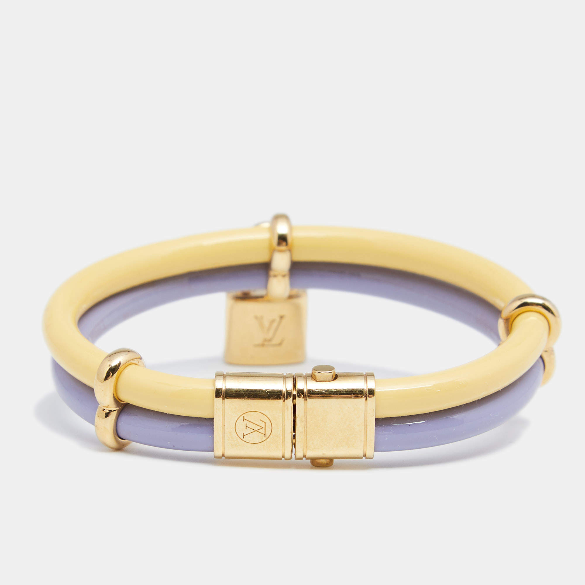 Louis Vuitton Keep It Twice Amarante Vernis Leather Bracelet