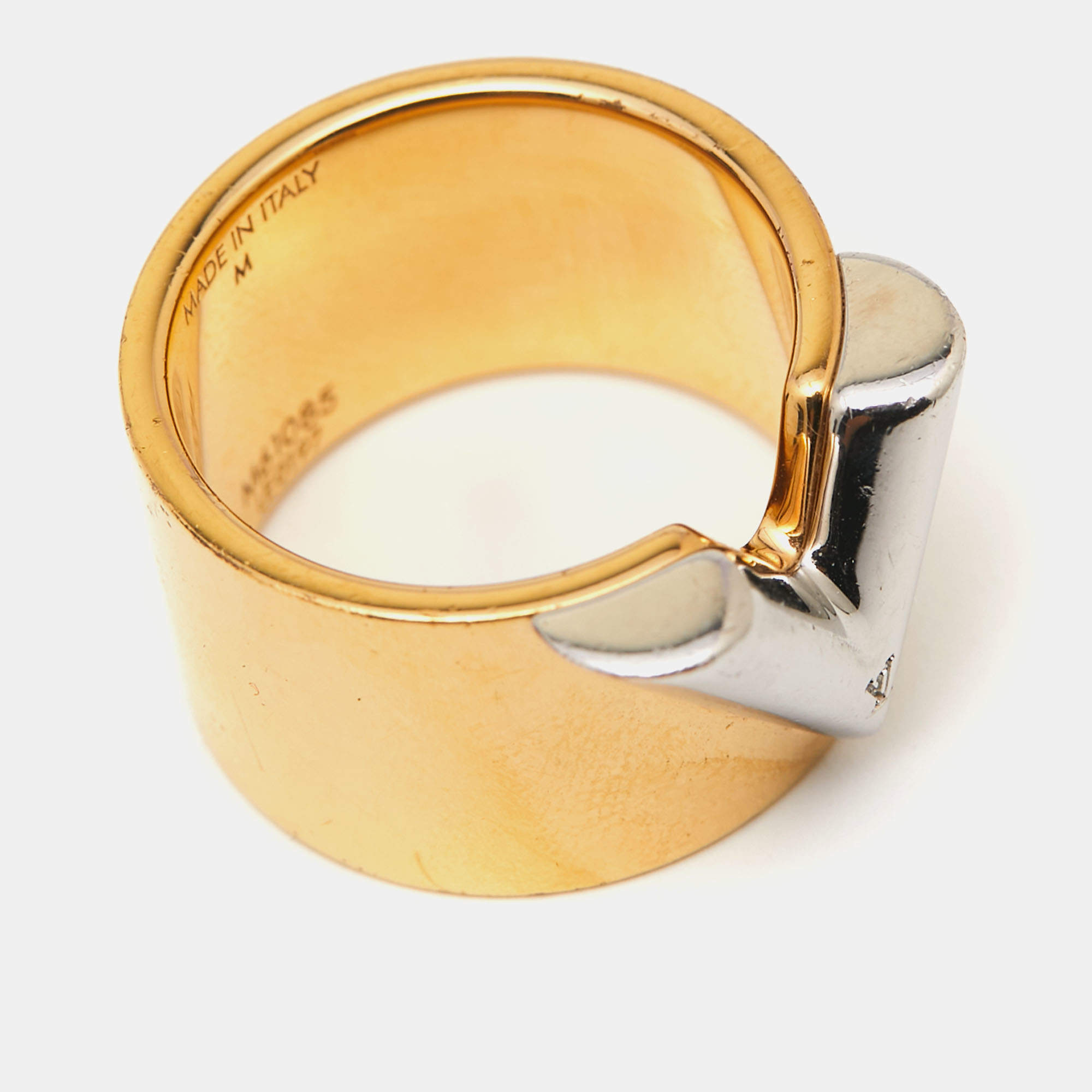 Louis Vuitton Essential V Two Tone Metal Ring M
