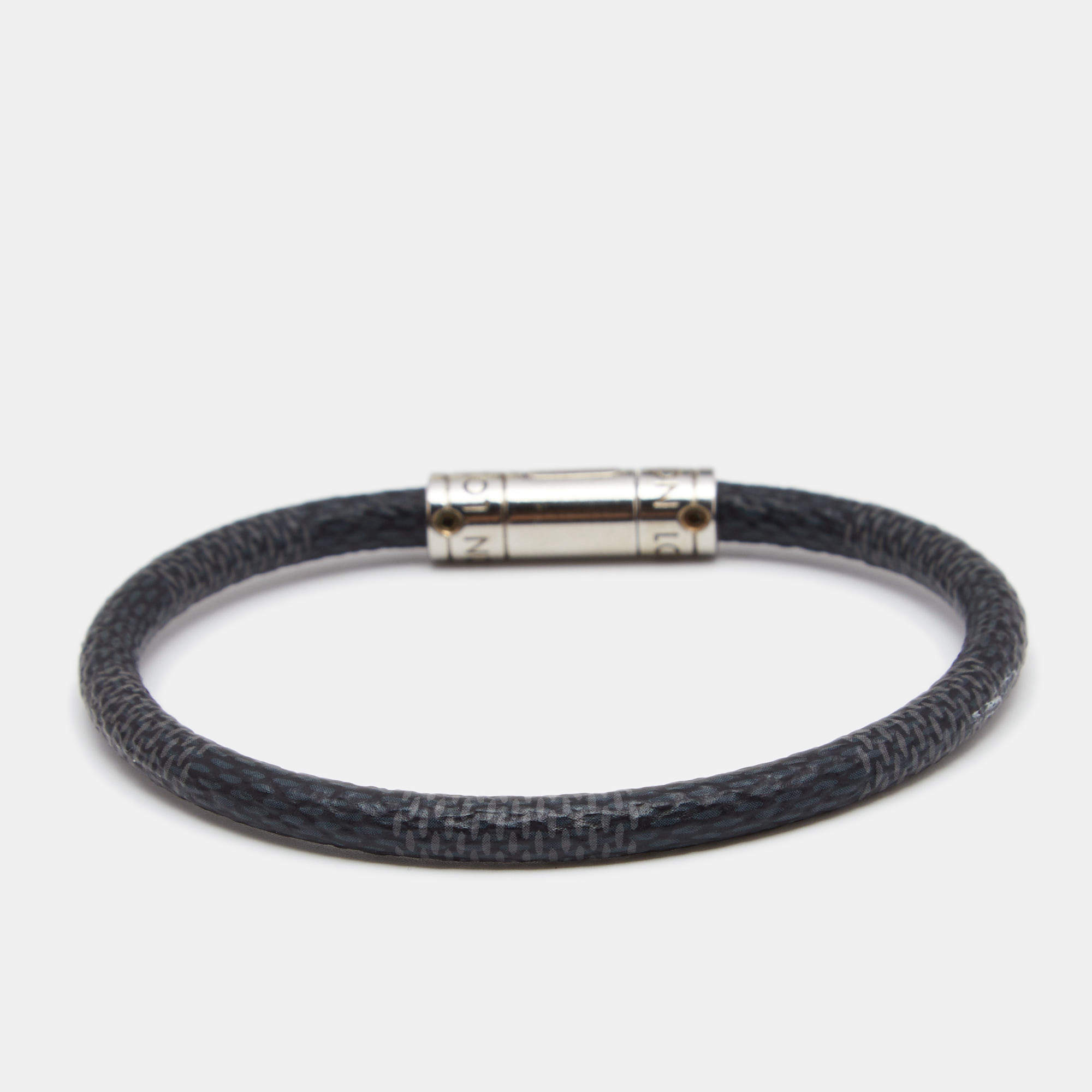 Louis Vuitton Keep It Bracelet - Black, Silver-Tone Metal Bangle, Bracelets  - LOU778145