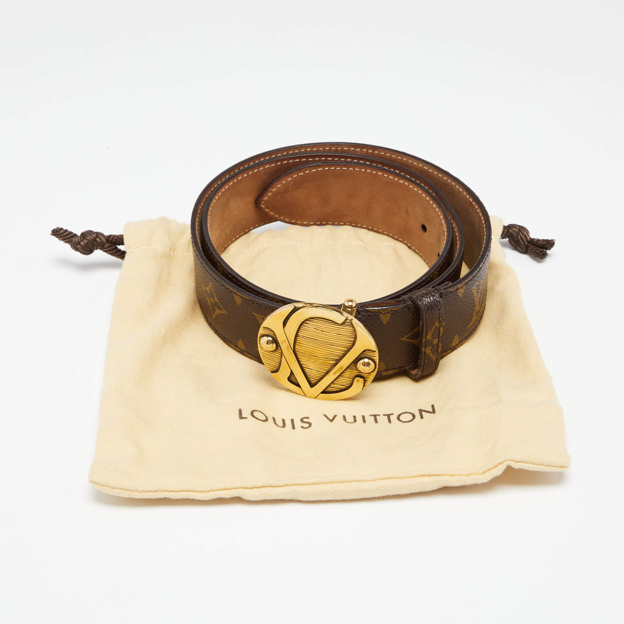 Louis Vuitton Monogram Plaque Belt - Farfetch
