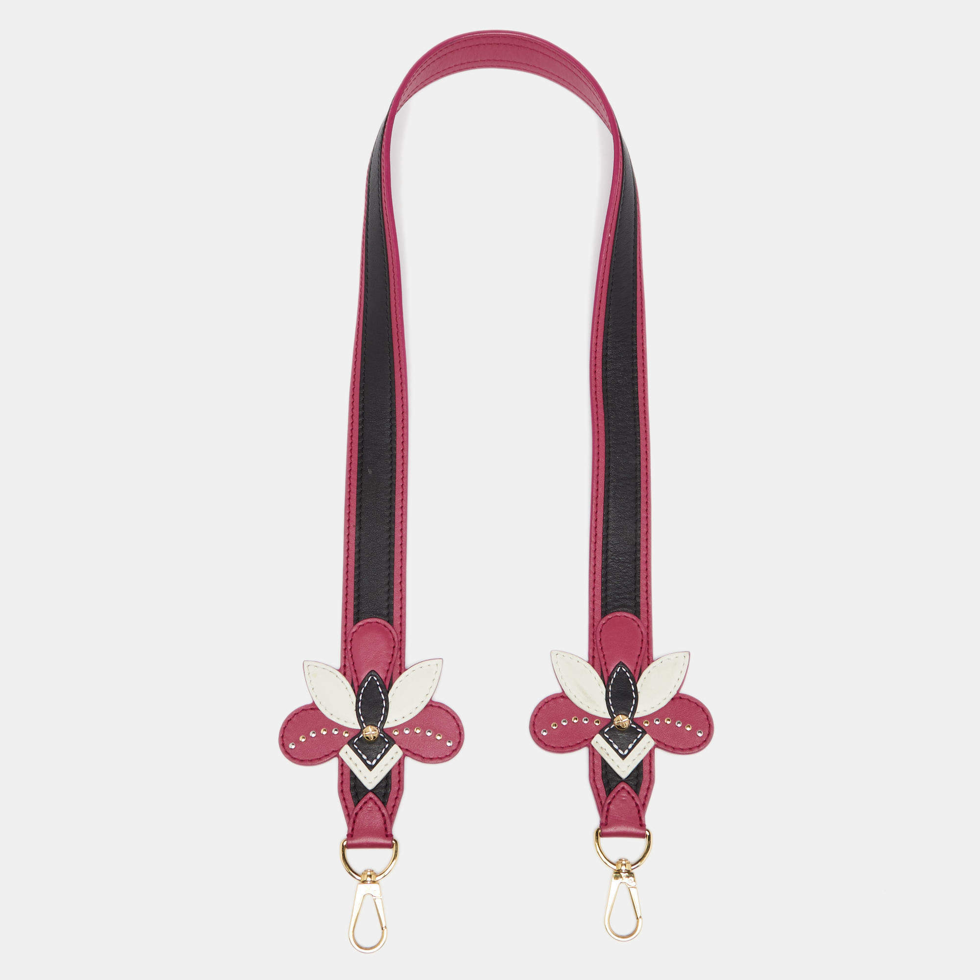 Pre Owned Louis Vuitton Multicolor Leather Embellished Shoulder Strap