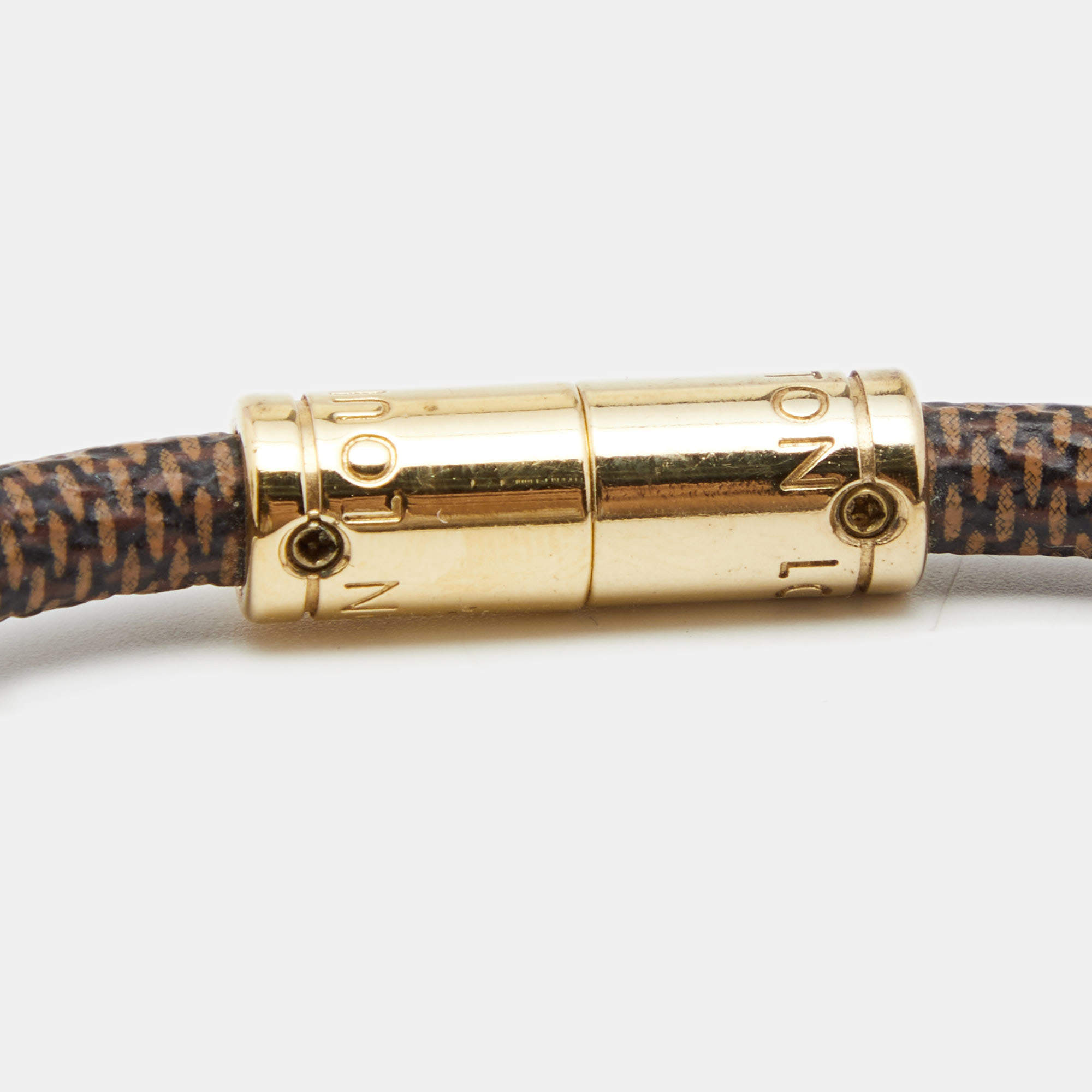 Louis Vuitton Womens Keep it Bracelet Damier Ebene Canvas 22cm – Luxe  Collective