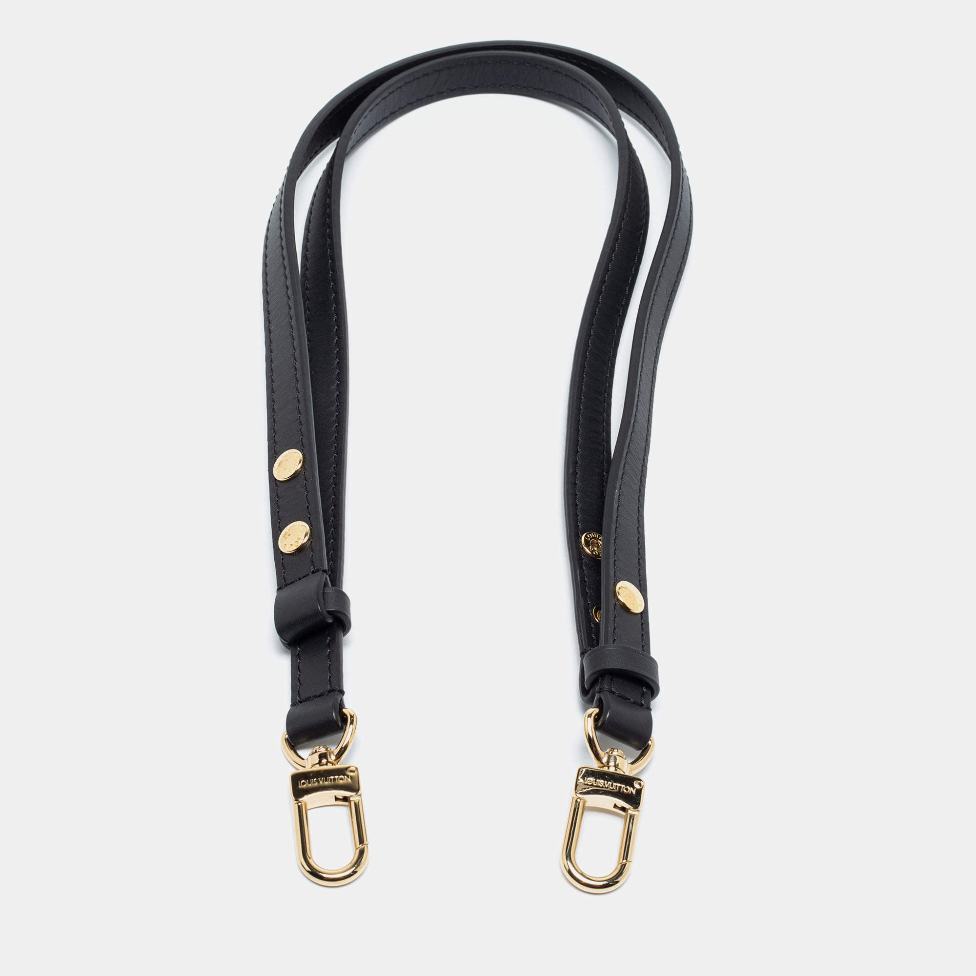 Louis Vuitton Black Leather Adjustable Shoulder Strap