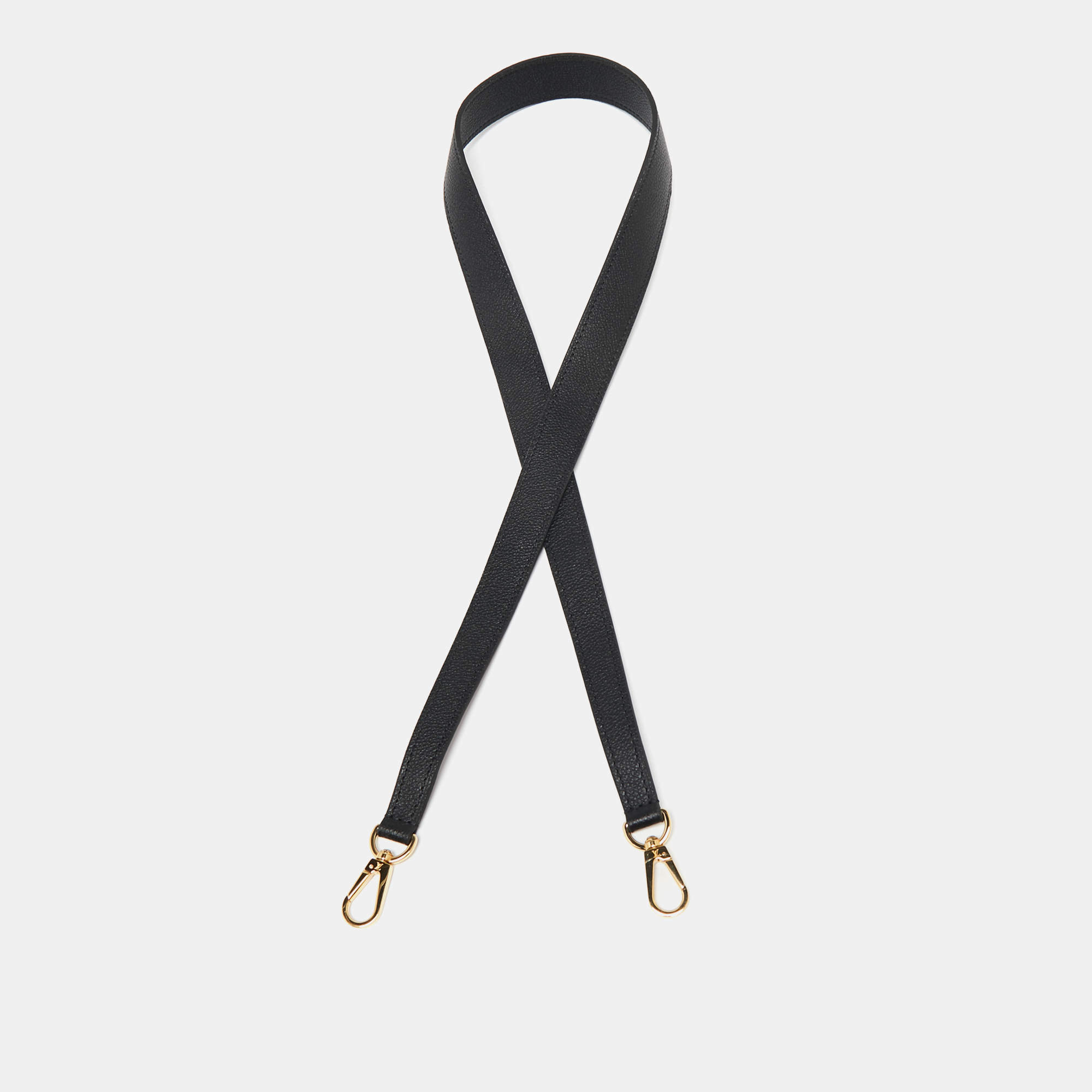 Louis Vuitton Black Leather Shoulder Bag Strap Louis Vuitton The