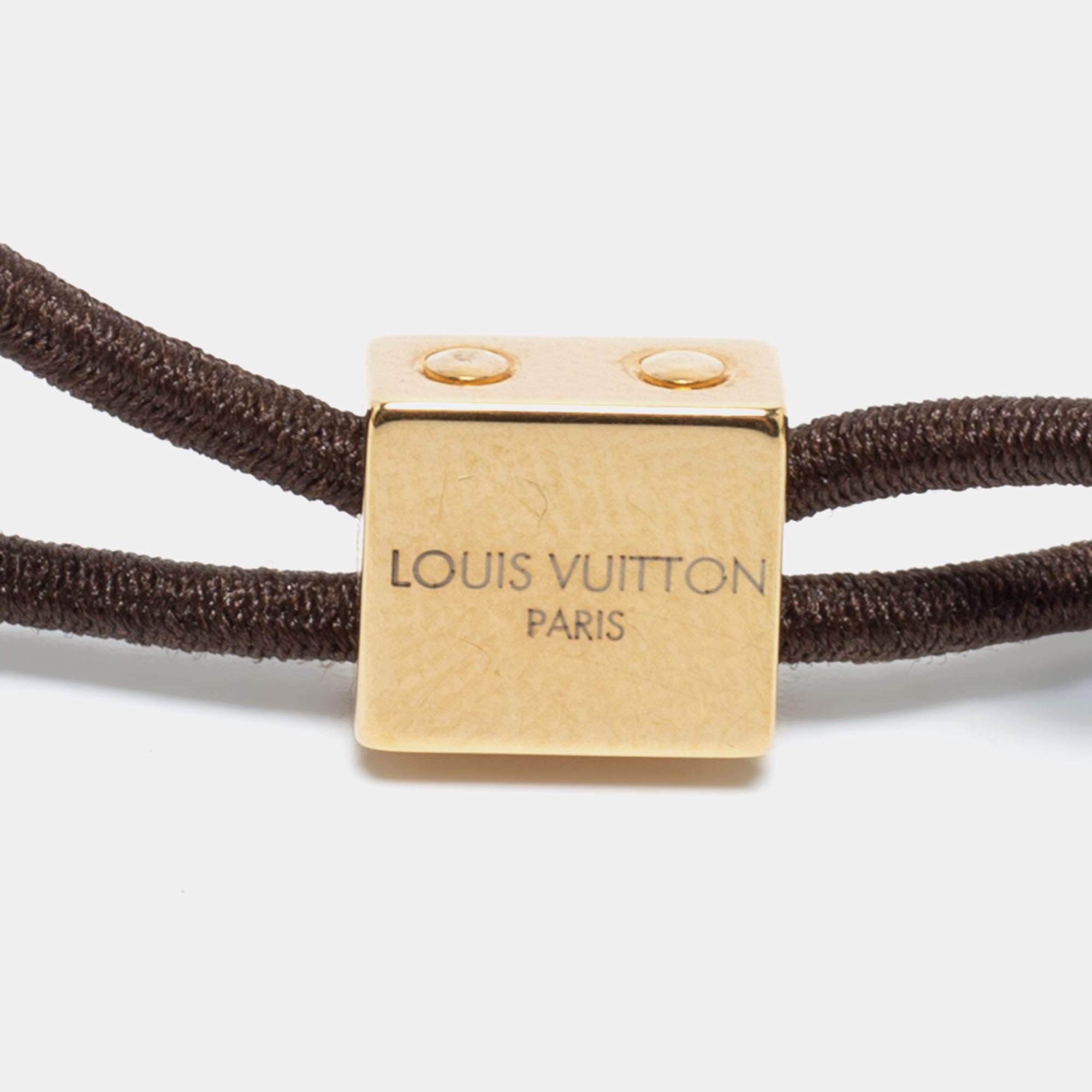 Louis Vuitton Praline Brown Resin Inclusion Hair Cubes Set of 2