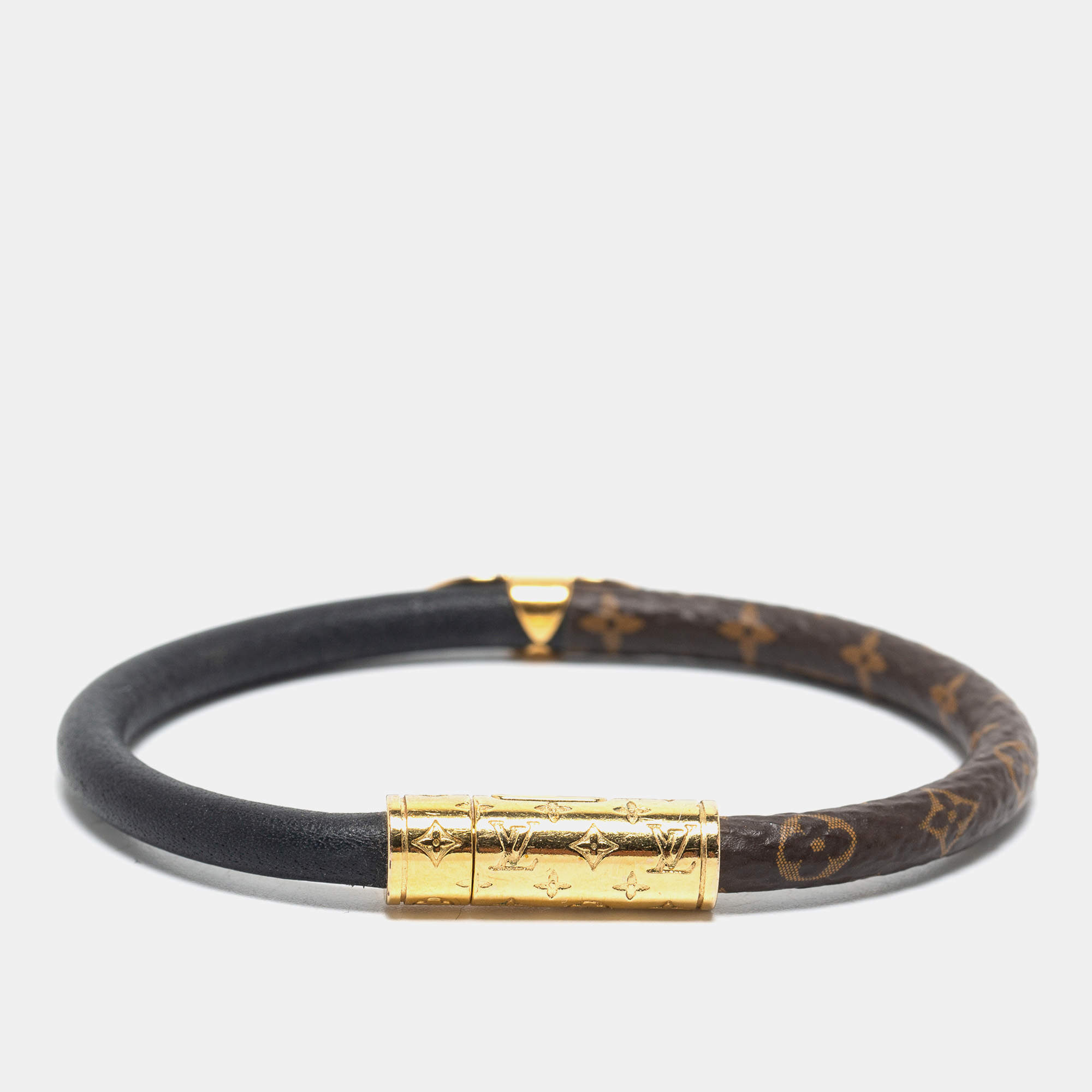 Louis Vuitton LV Confidential Wrap Bracelet - Brown, Gold-Tone