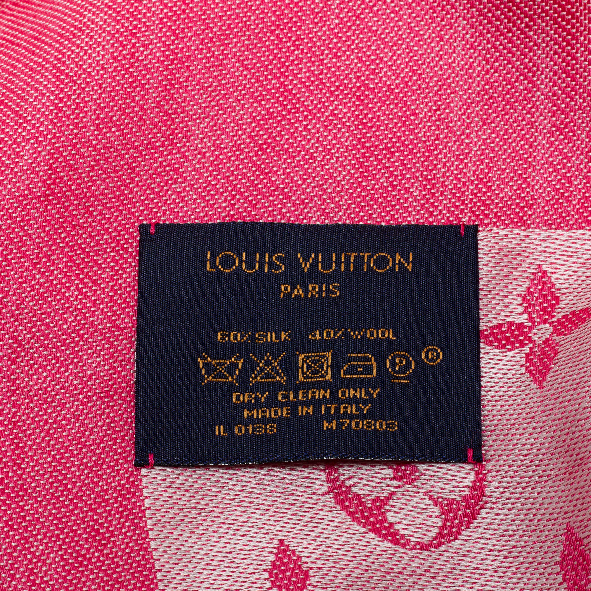 Louis Vuitton Monogram Denim Shawl Pink - A World Of Goods For You, LLC