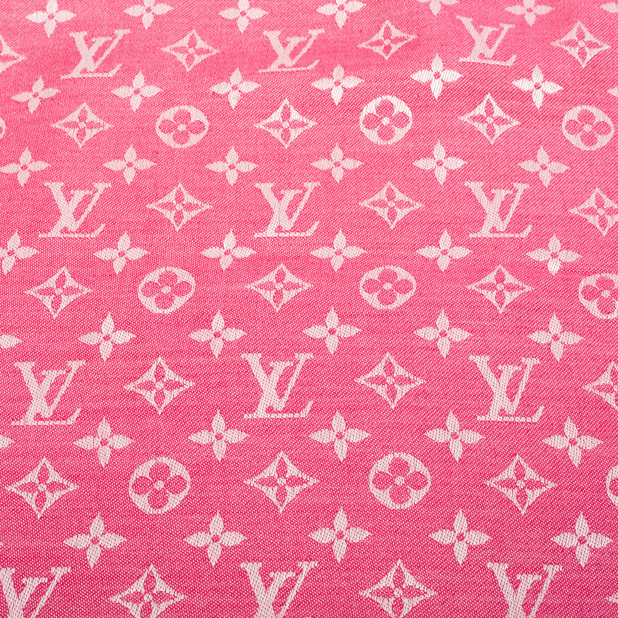 Louis Vuitton Monogram Denim Silk Shawl - Pink Scarves and Shawls,  Accessories - LOU786219