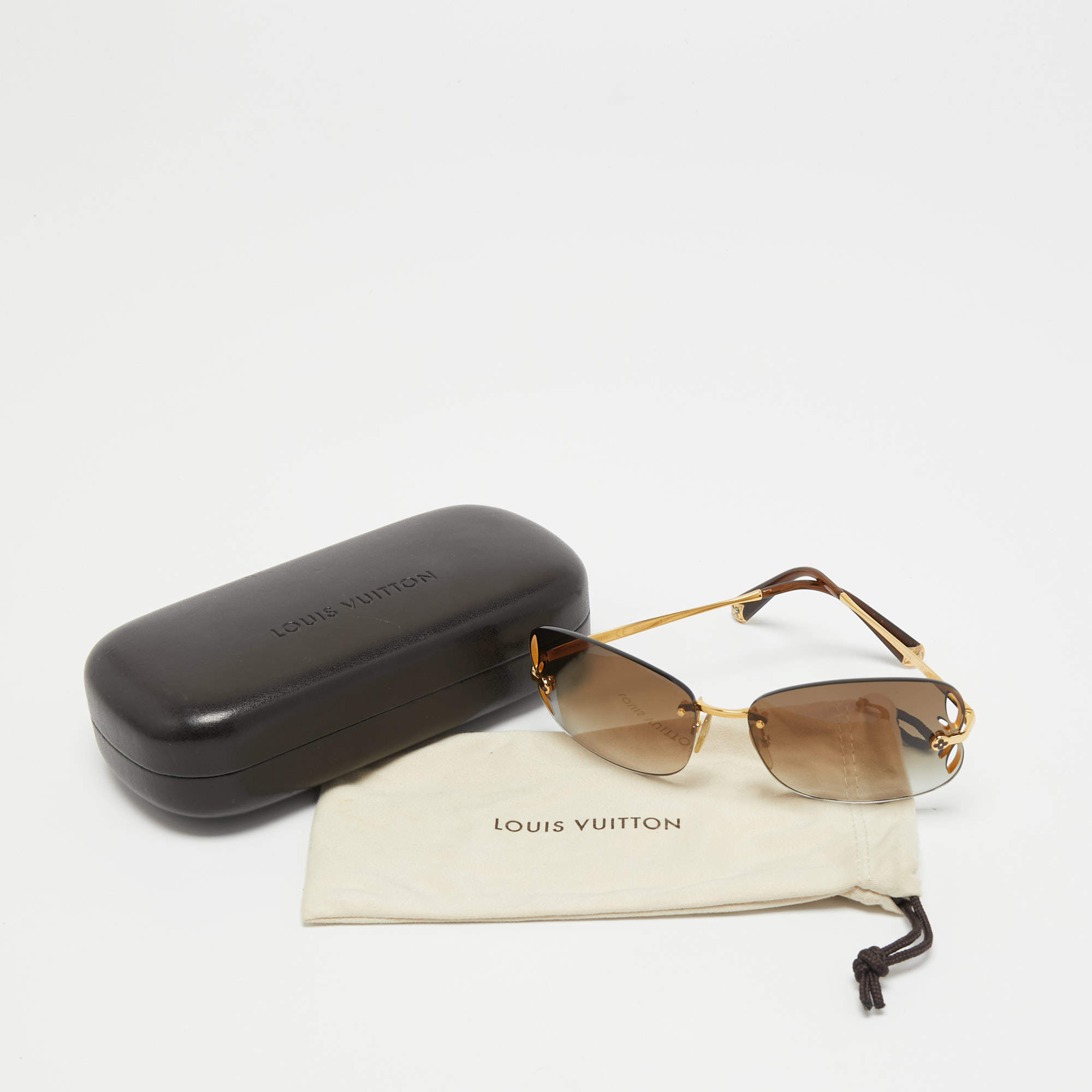 Louis Vuitton Brown Z03710 Square Gradient Sunglasses Louis Vuitton