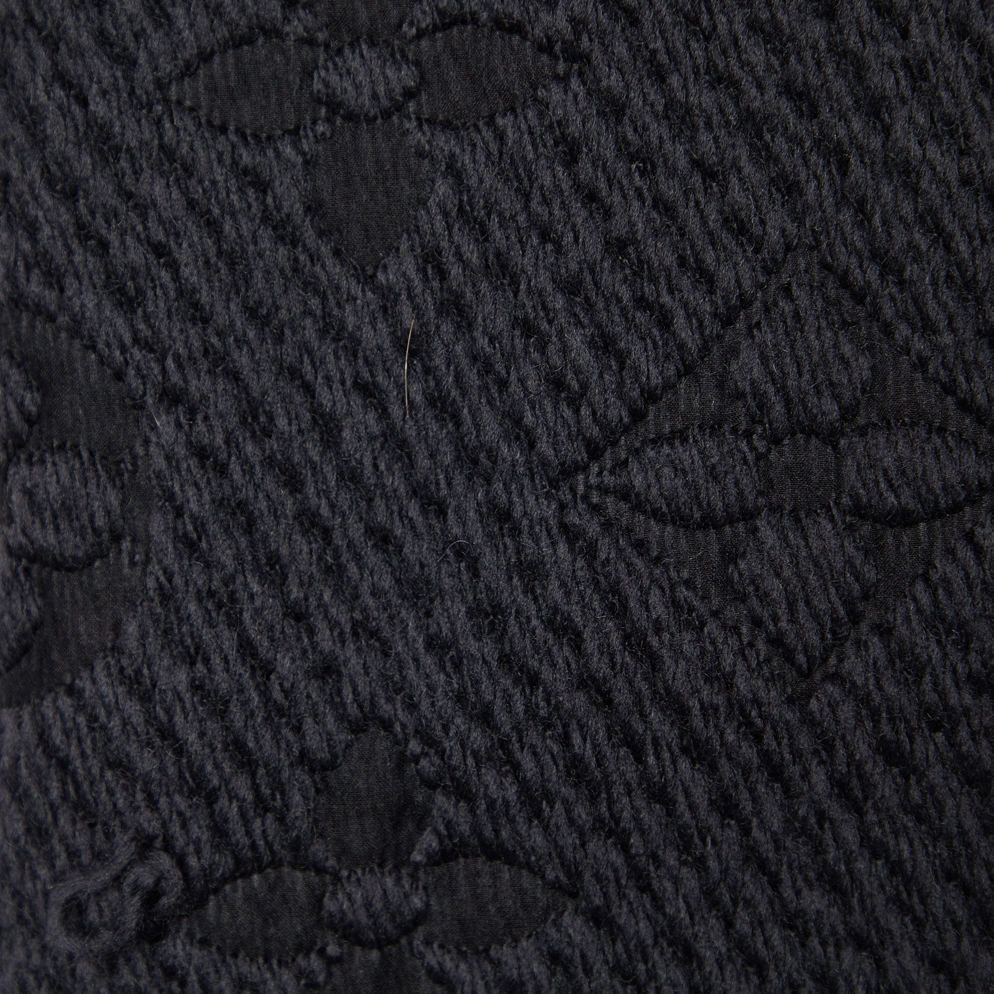 Logomania wool scarf Louis Vuitton Black in Wool - 33394724