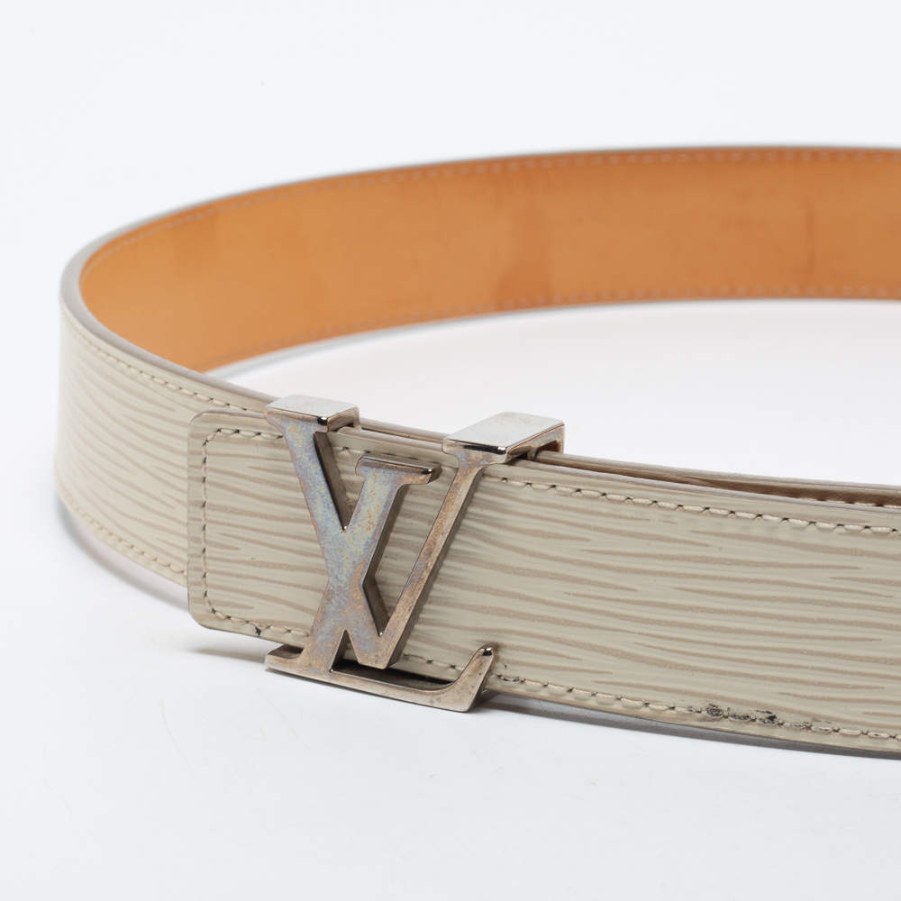 Louis Vuitton Rubis Epi Leather LV Initiales Belt 80 CM at 1stDibs