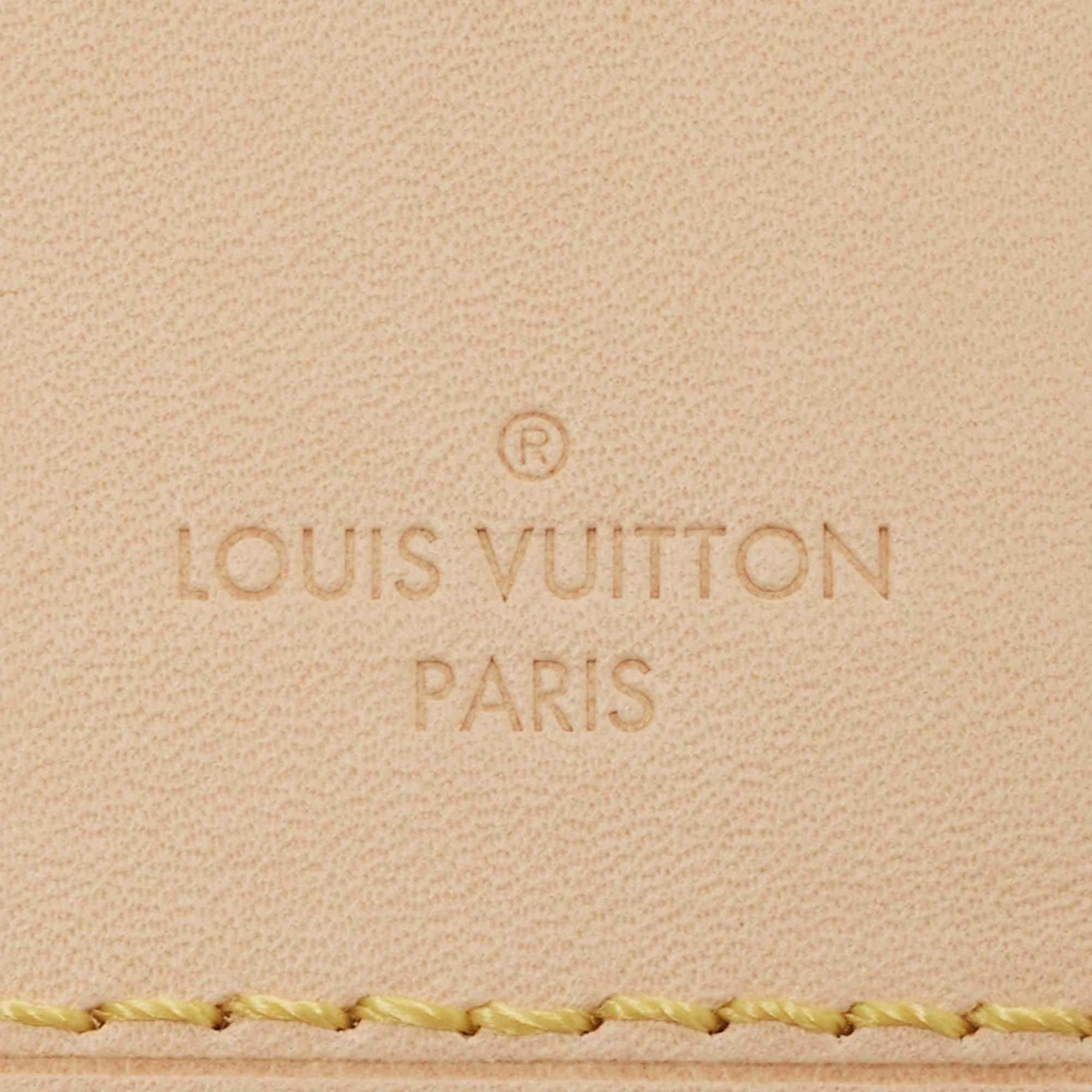 Louis Vuitton Vachetta Leather Luggage ID Tag Name Tag 10479 