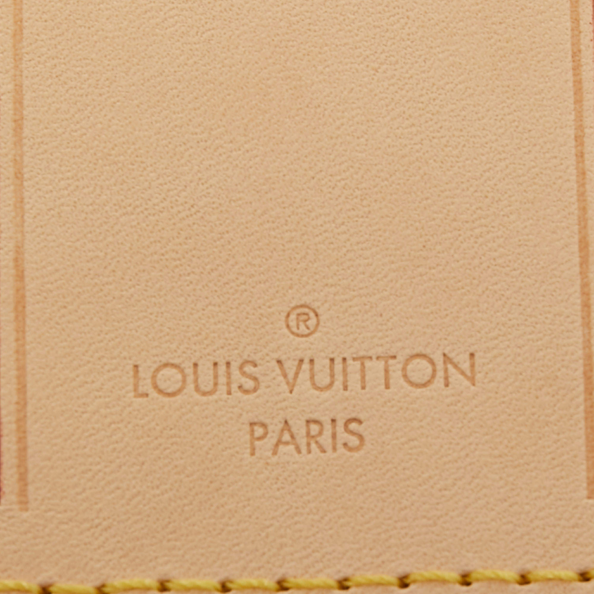 Louis Vuitton Vachetta Leather Luggage ID Tag Name Tag 10617 