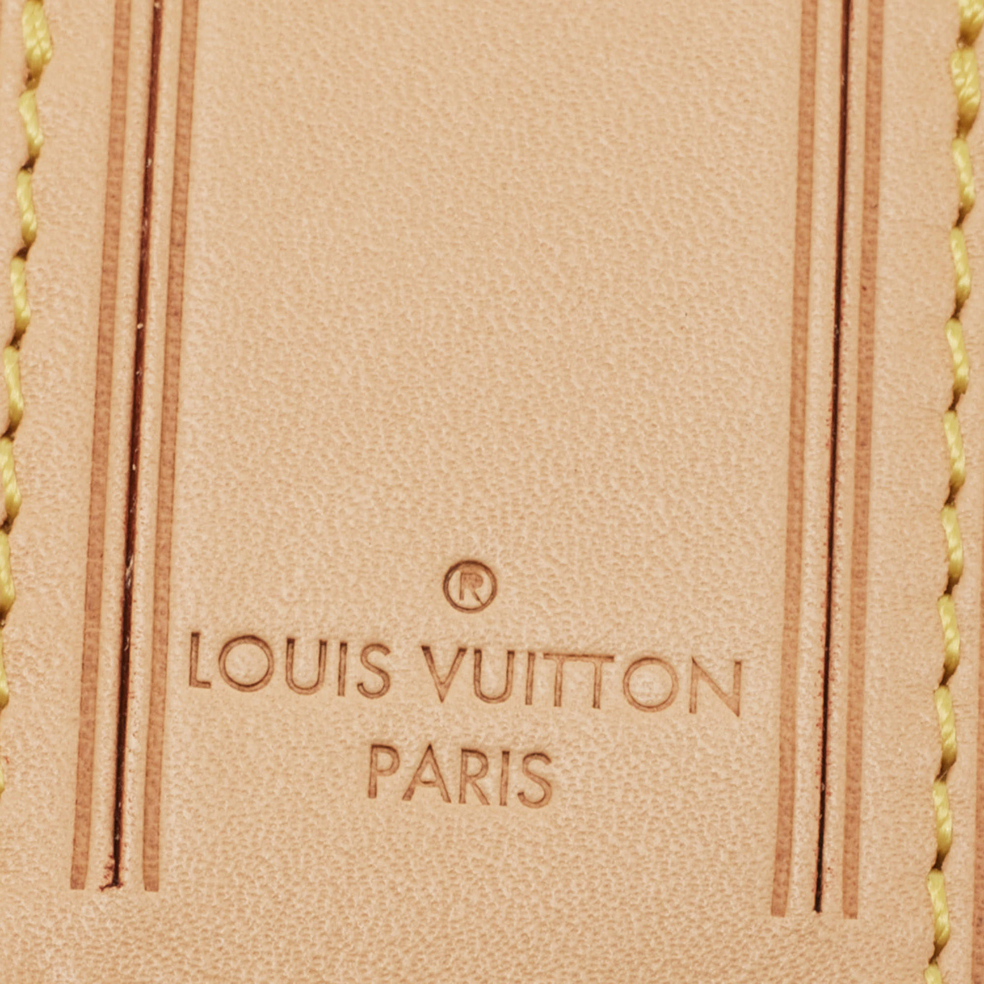 Louis Vuitton Beige Vachetta Leather Beverly Hills Luggage Tag  QJA2TA52IB000